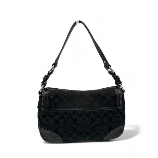 Vintage Coach 10984 Black Monogram Turnlock Shoulder Bag - Thanks it's Vintage