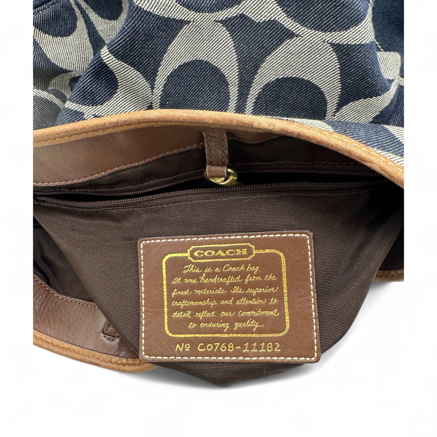 Vintage Coach 11182 Denim Hobo Slouchy Shoulder Bag - Thanks it's Vintage