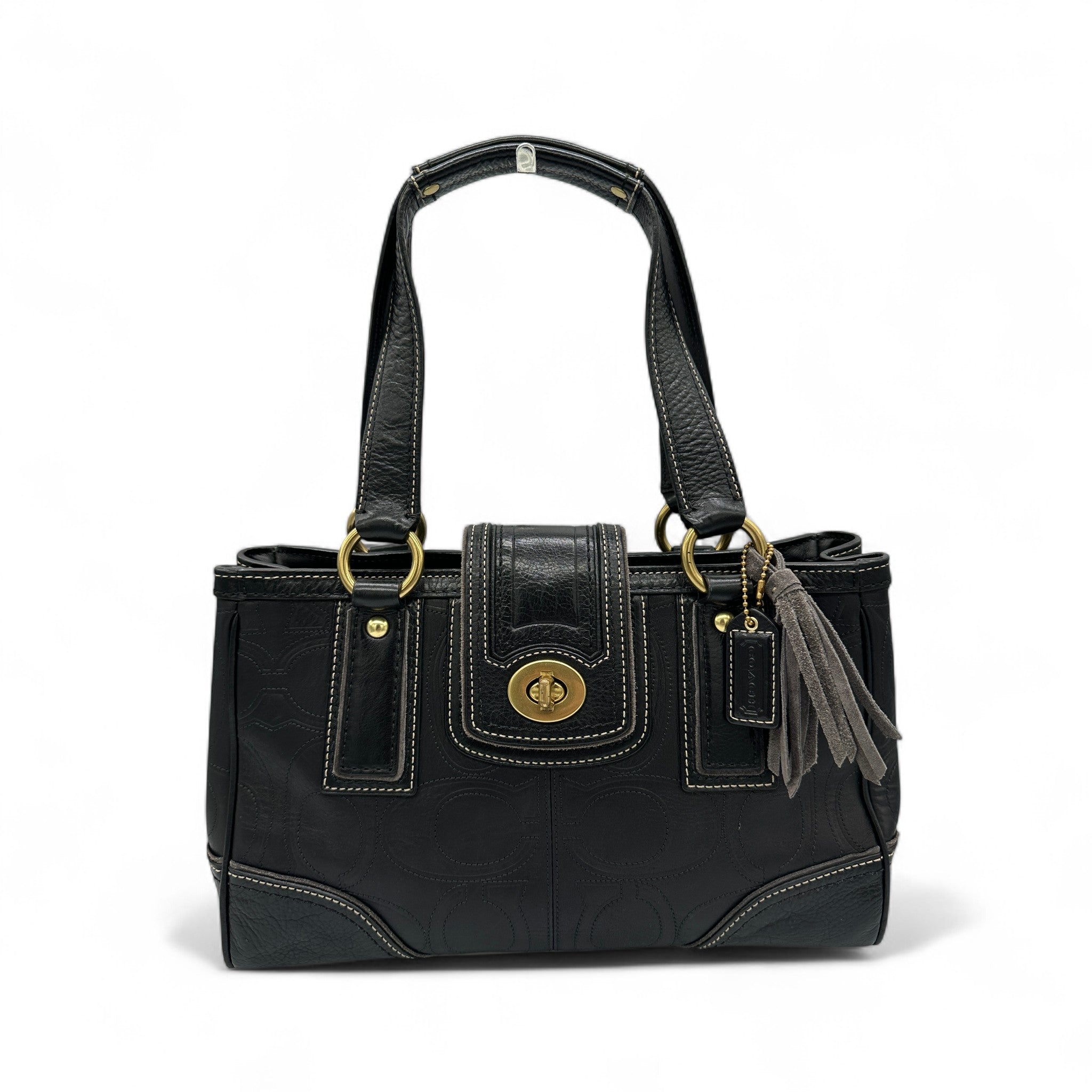 Vintage Coach 11330 Hamptons Turnlock Shoulder Bag – Thanks it's