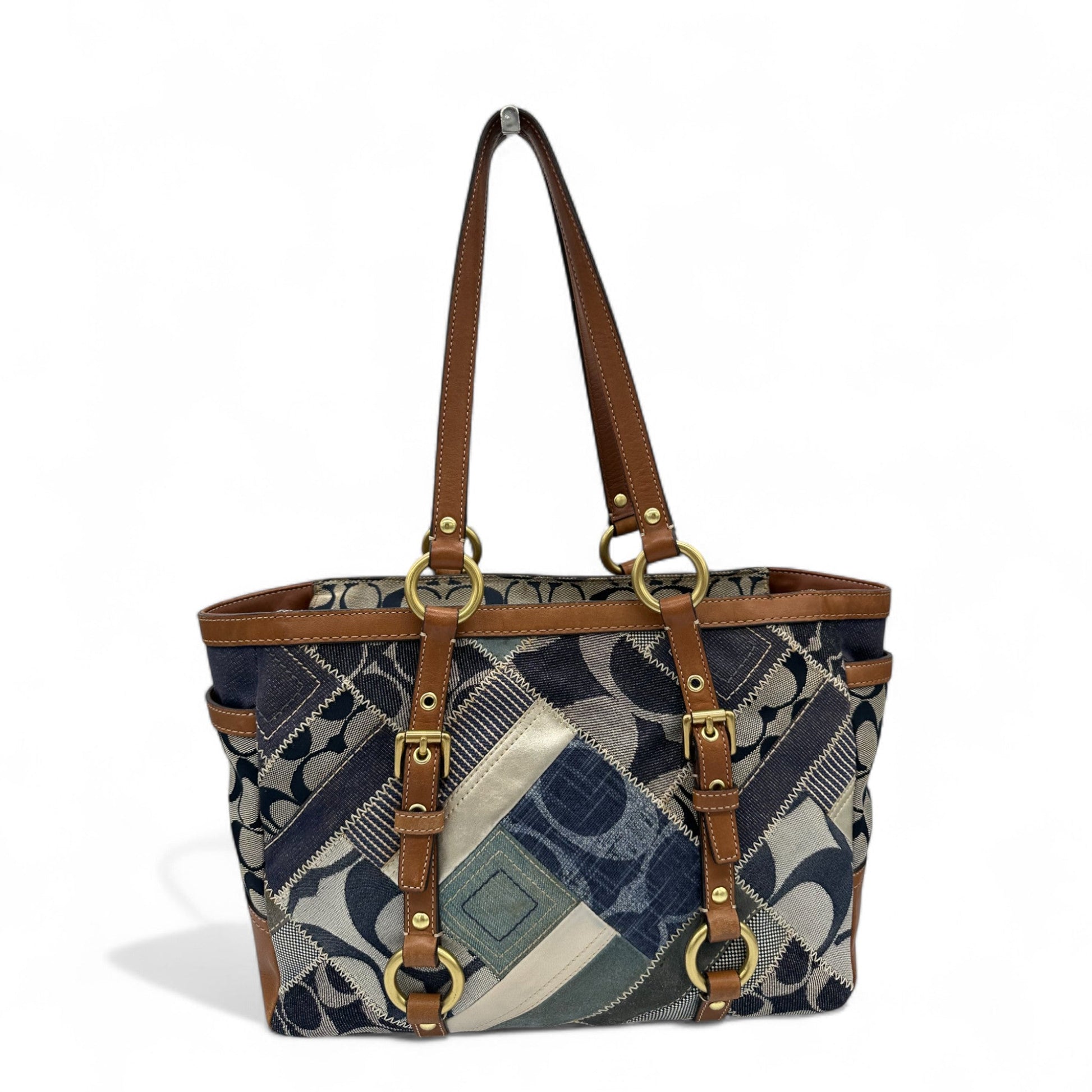 Vintage Coach 12217 Denim Patchwork Tote Shoulder Bag - Thanks it's Vintage