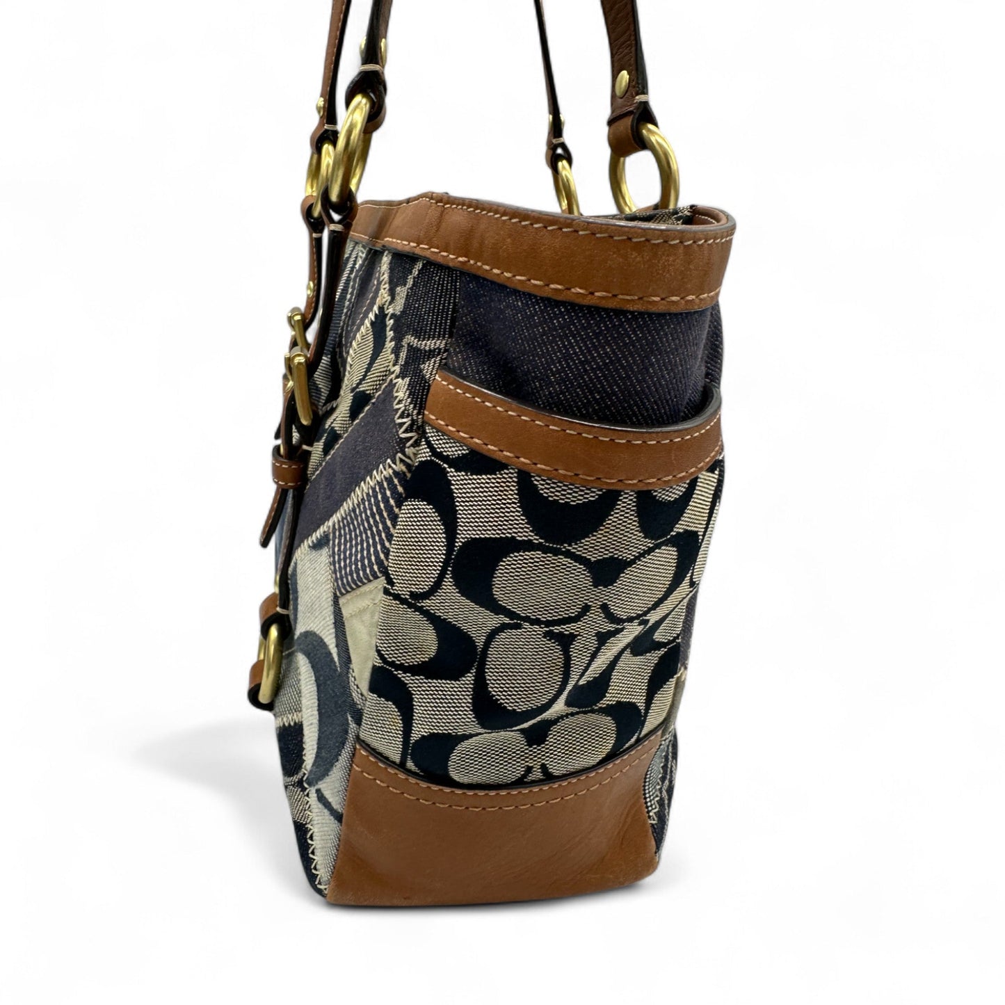 Vintage Coach 12217 Denim Patchwork Tote Shoulder Bag - Thanks it's Vintage