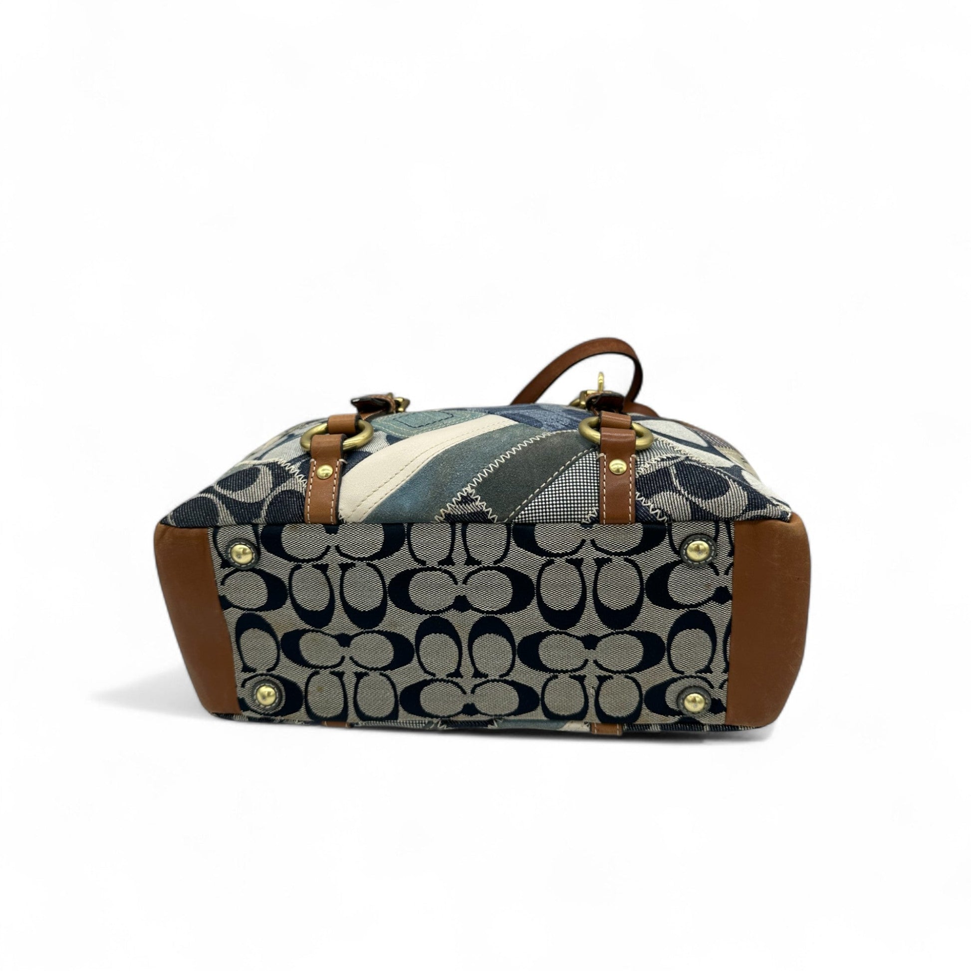 Vintage Coach 12217 Denim Patchwork Tote Shoulder Bag - Thanks it's Vintage