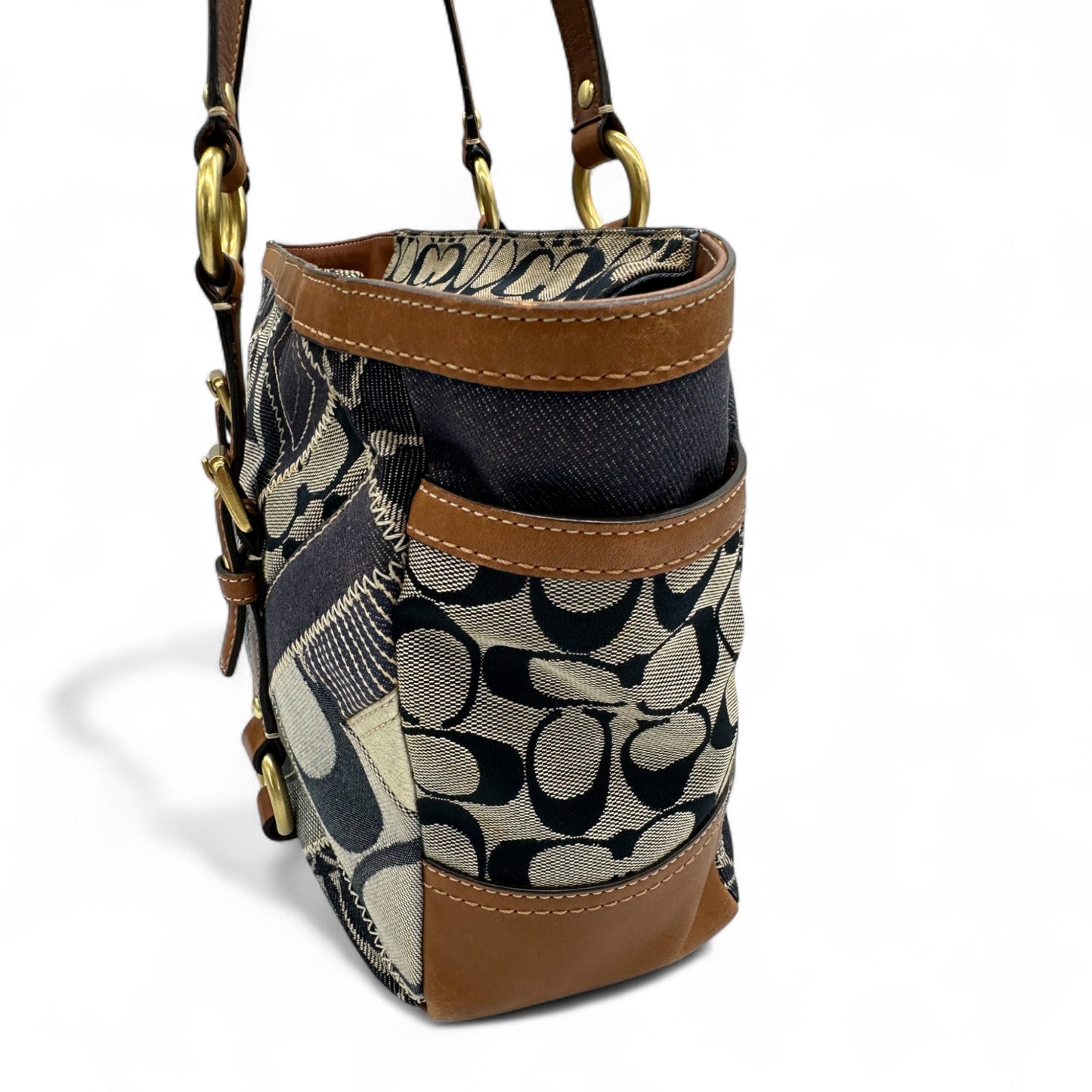 Vintage Coach 12217 Denim Patchwork Tote Shoulder Bag - Thanks it's Vintage