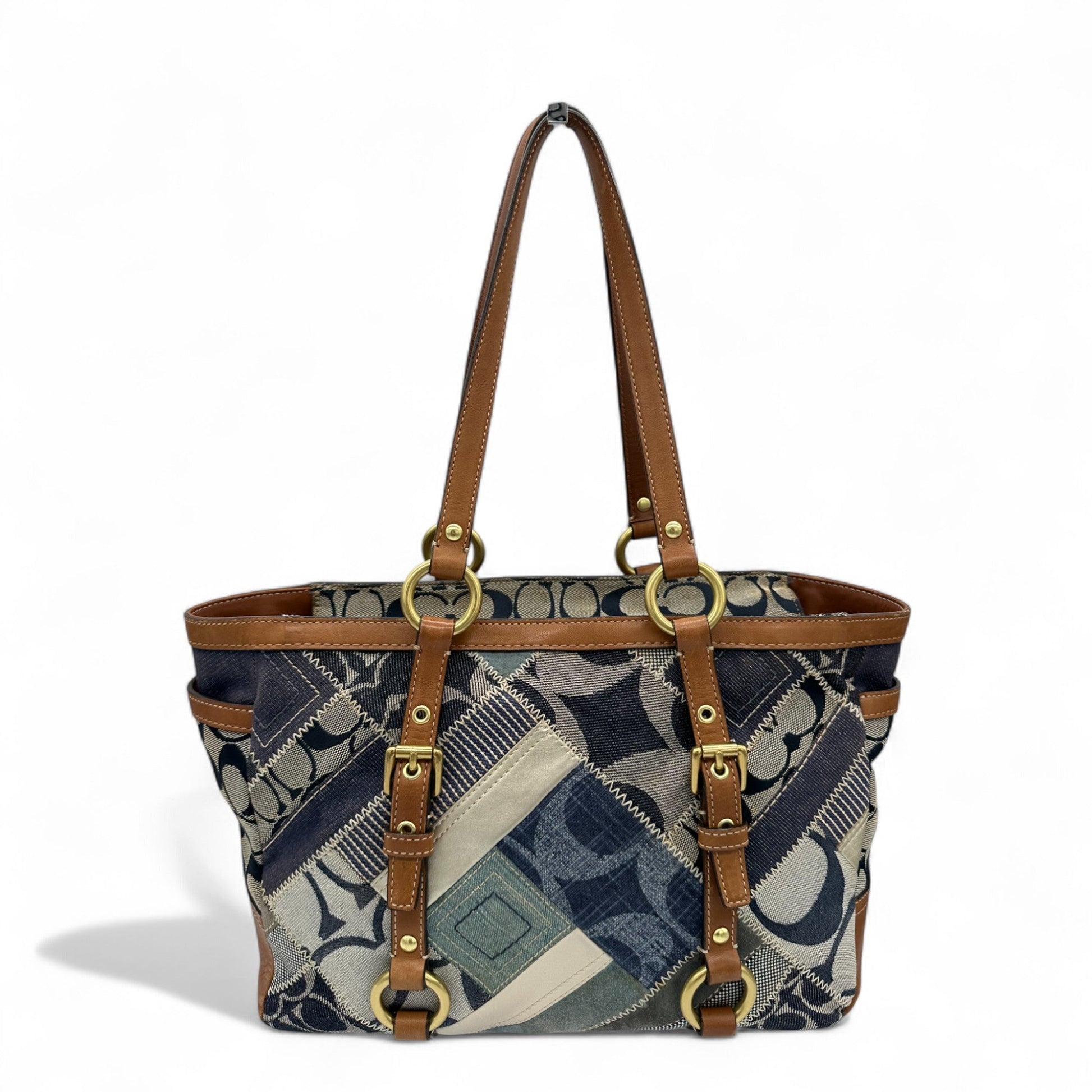 Vintage Coach 12217 Denim Patchwork Tote Shoulder Bag - Thanks it's Vintage