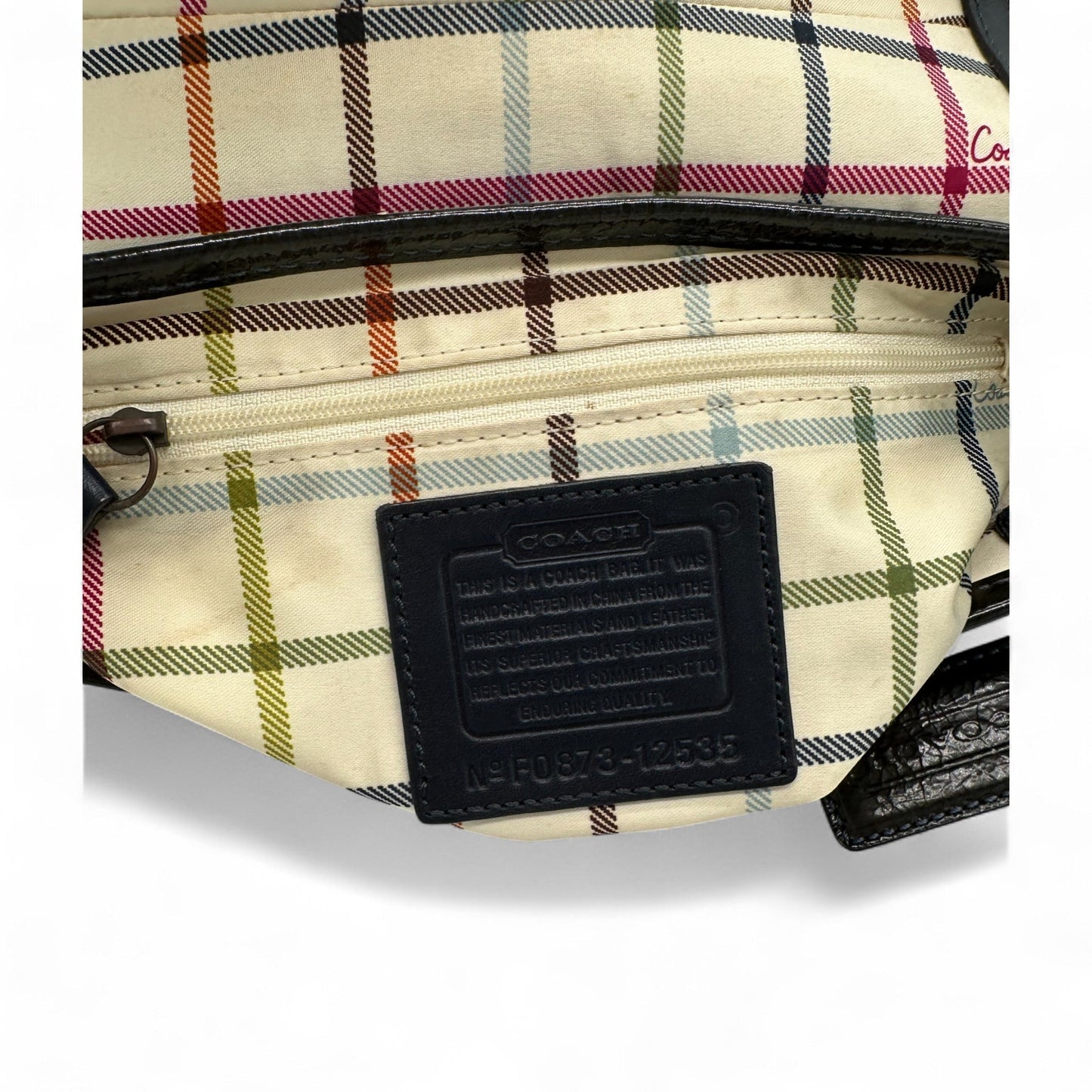 Vintage Coach 12535 Bleecker Denim Monogram Shoulder Bag - Thanks it's Vintage