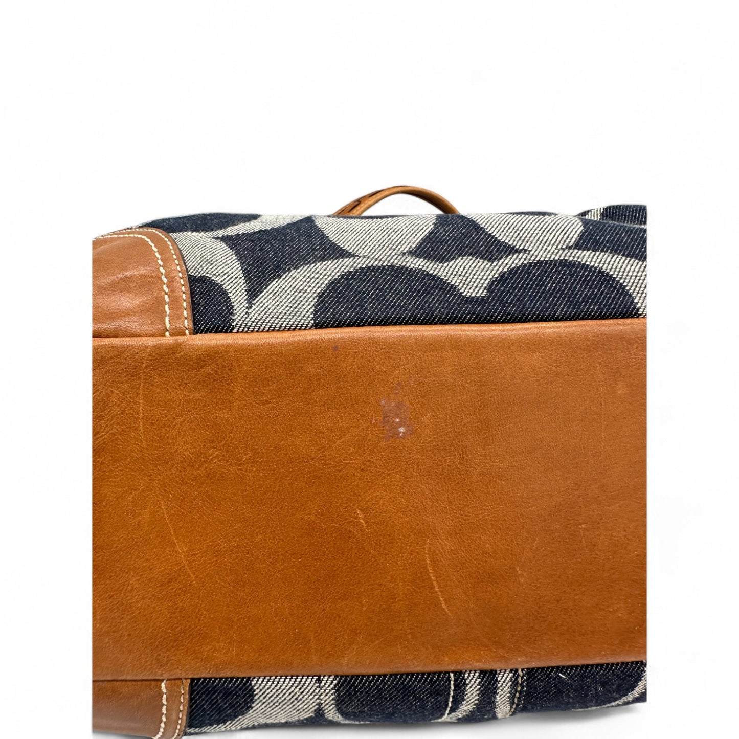 Vintage Coach 12747 Pleated Ergo Denim Monogram Shoulder Bag - Thanks it's Vintage