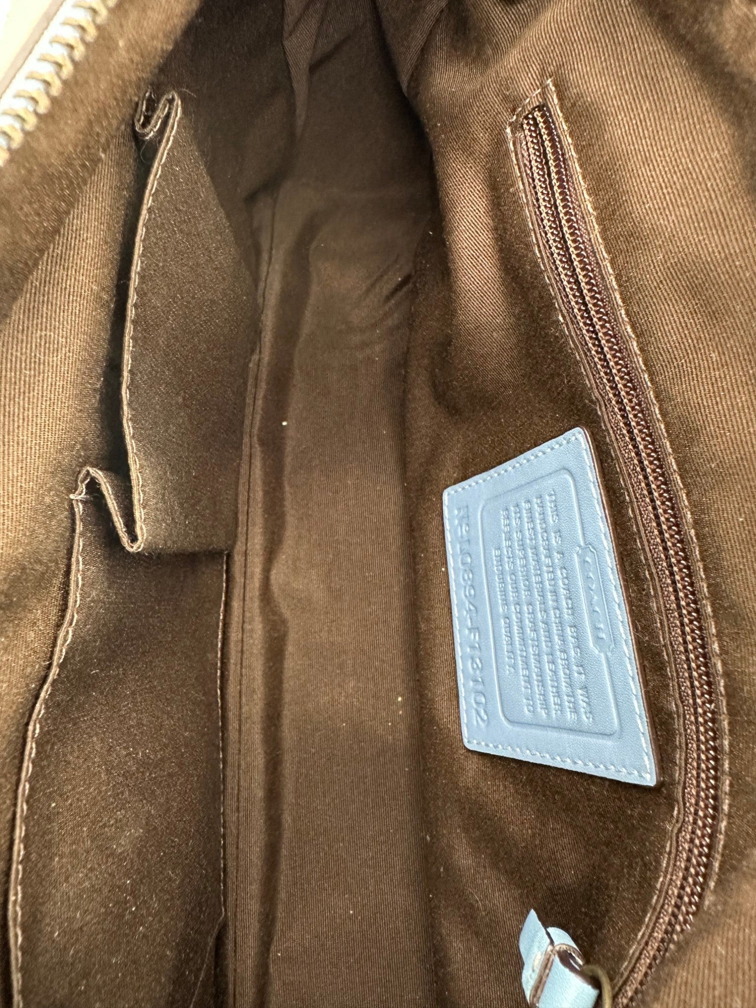 Vintage Coach 13102 Rare Baby Blue Monogram Legacy Shoulder Bag - Thanks it's Vintage