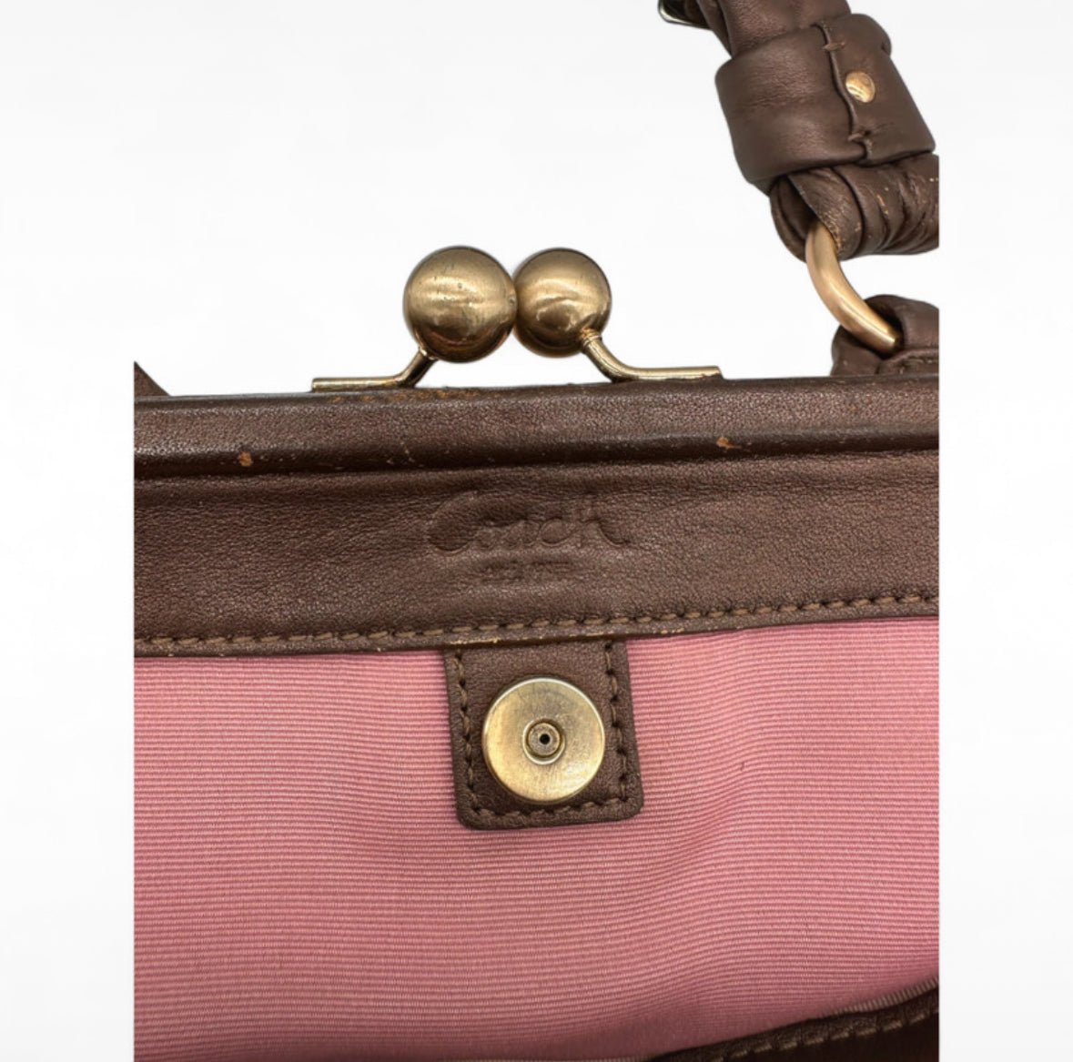 Vintage Coach 13509 Shoulder Bag in Rose gold monogram - Thanks it's Vintage