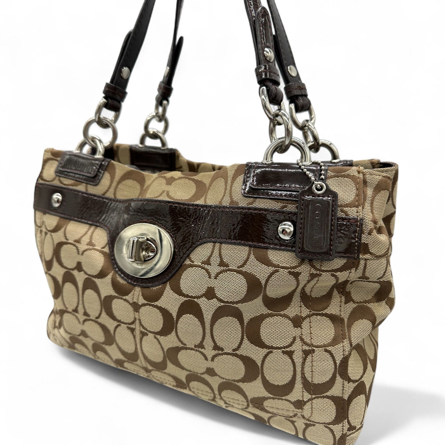 Vintage Coach 16540 Turnlock Tote Shoulder Bag - Thanks it's Vintage