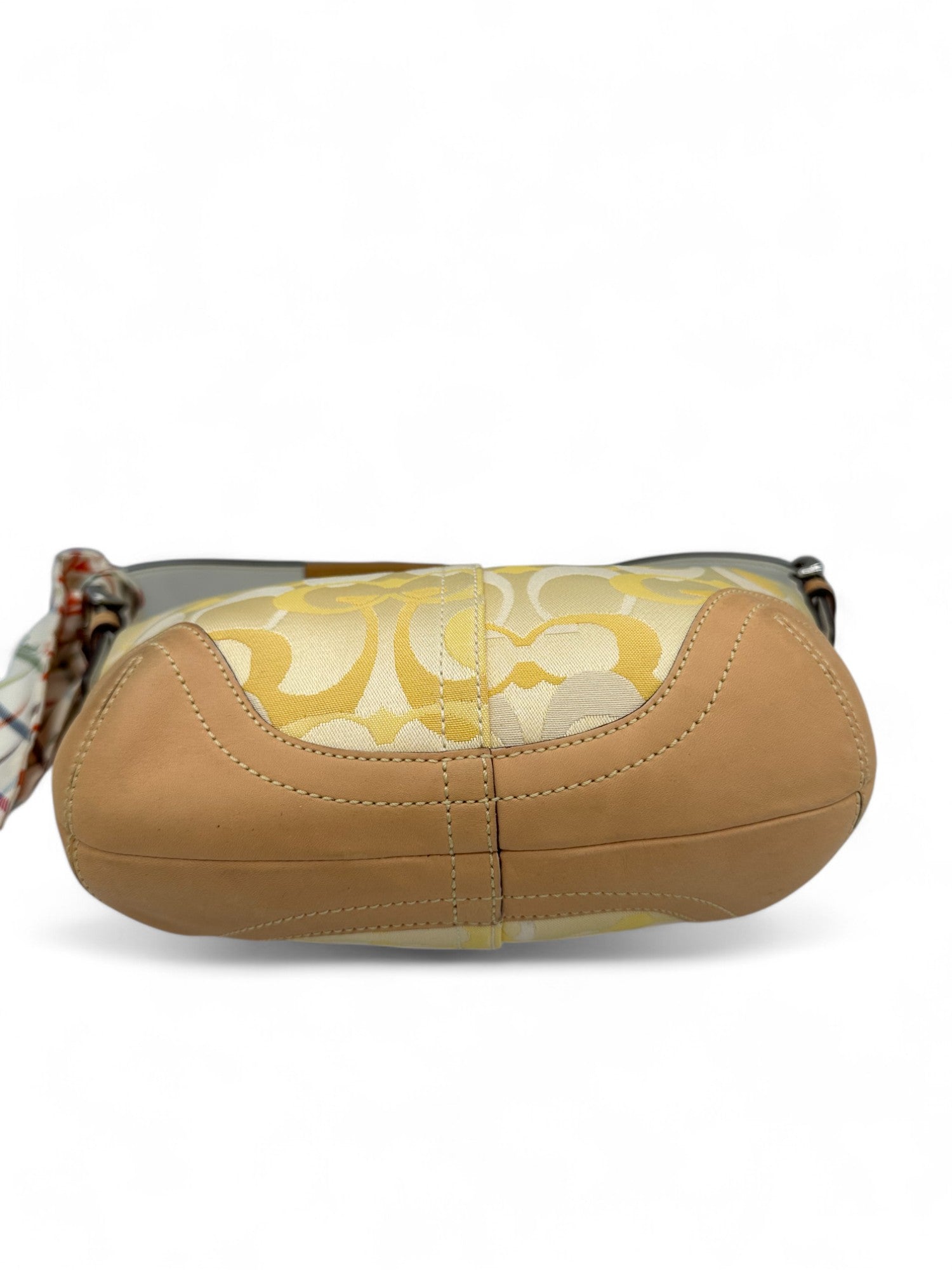 Vintage Coach 1850 Yellow Optic Monogram Shoulder Bag - Thanks it's Vintage