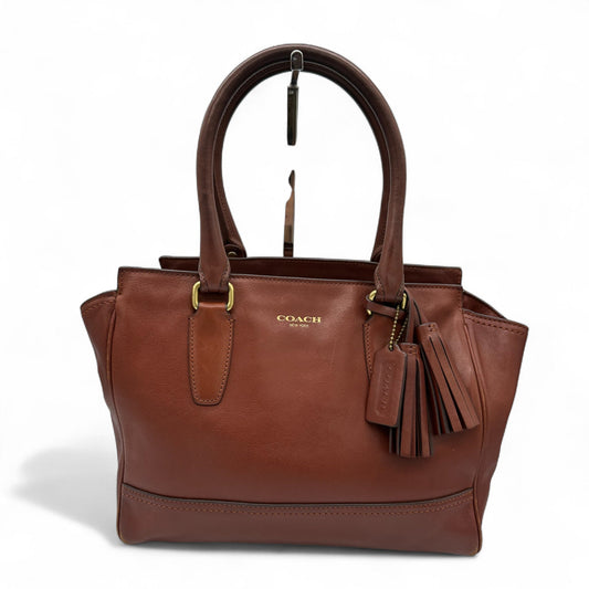 Vintage Coach 19891 Candace Carryall Brown Leather Handbag - Thanks it's Vintage