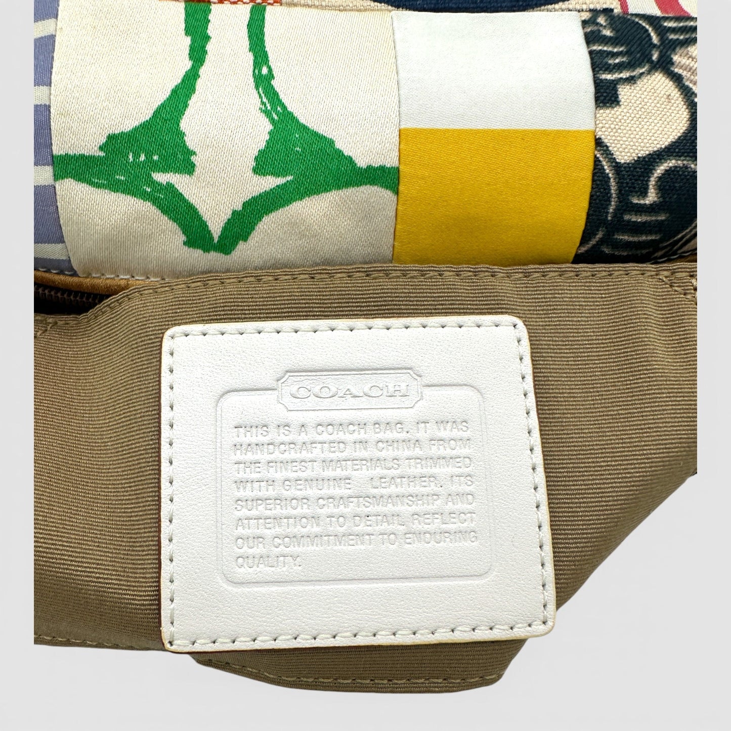 Vintage Coach 2007 Hamptons weekend patchwork mini bag - Thanks it's Vintage