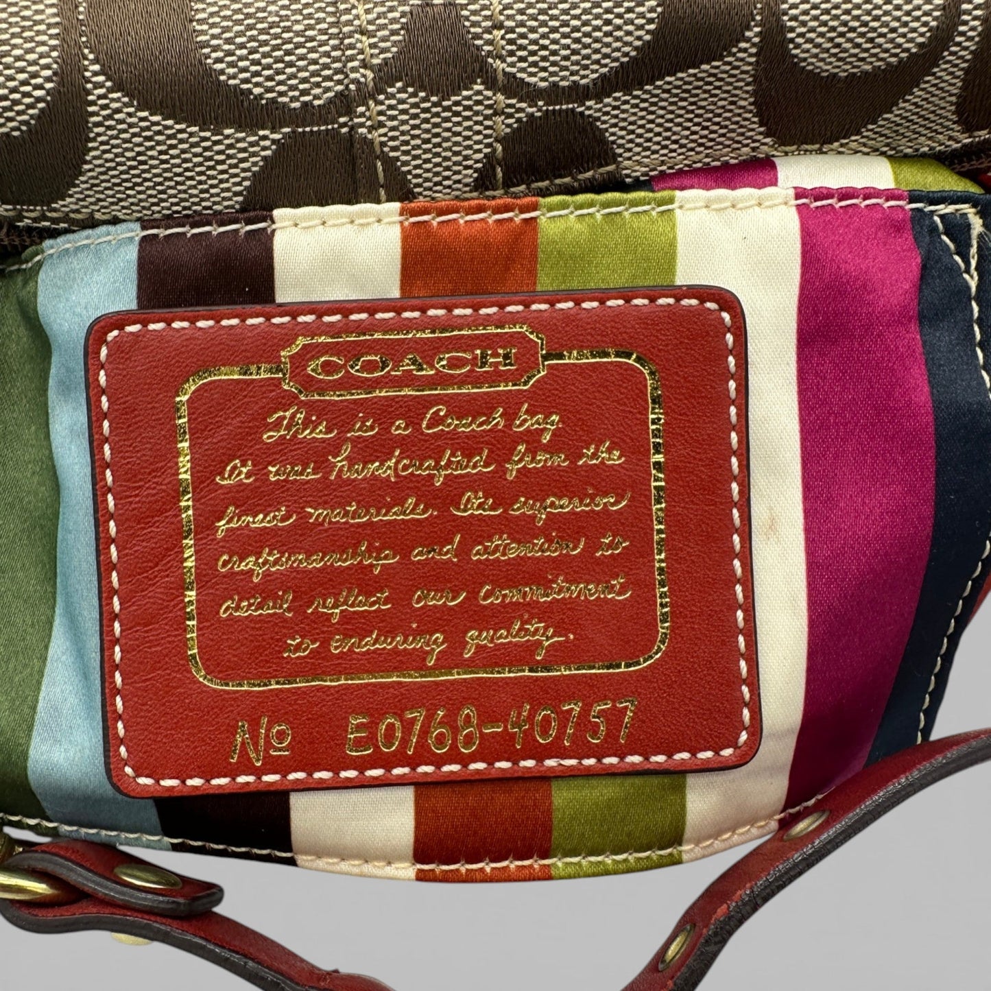 Vintage Coach 40757 Signature Monogram Shoulder Bag - Thanks it's Vintage
