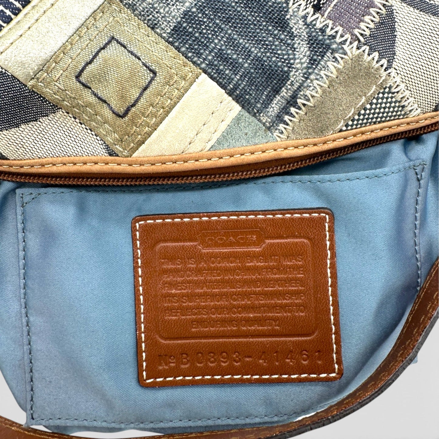 Vintage Coach 41461 Denim Patchwork Shoulder Bag - Thanks it's Vintage