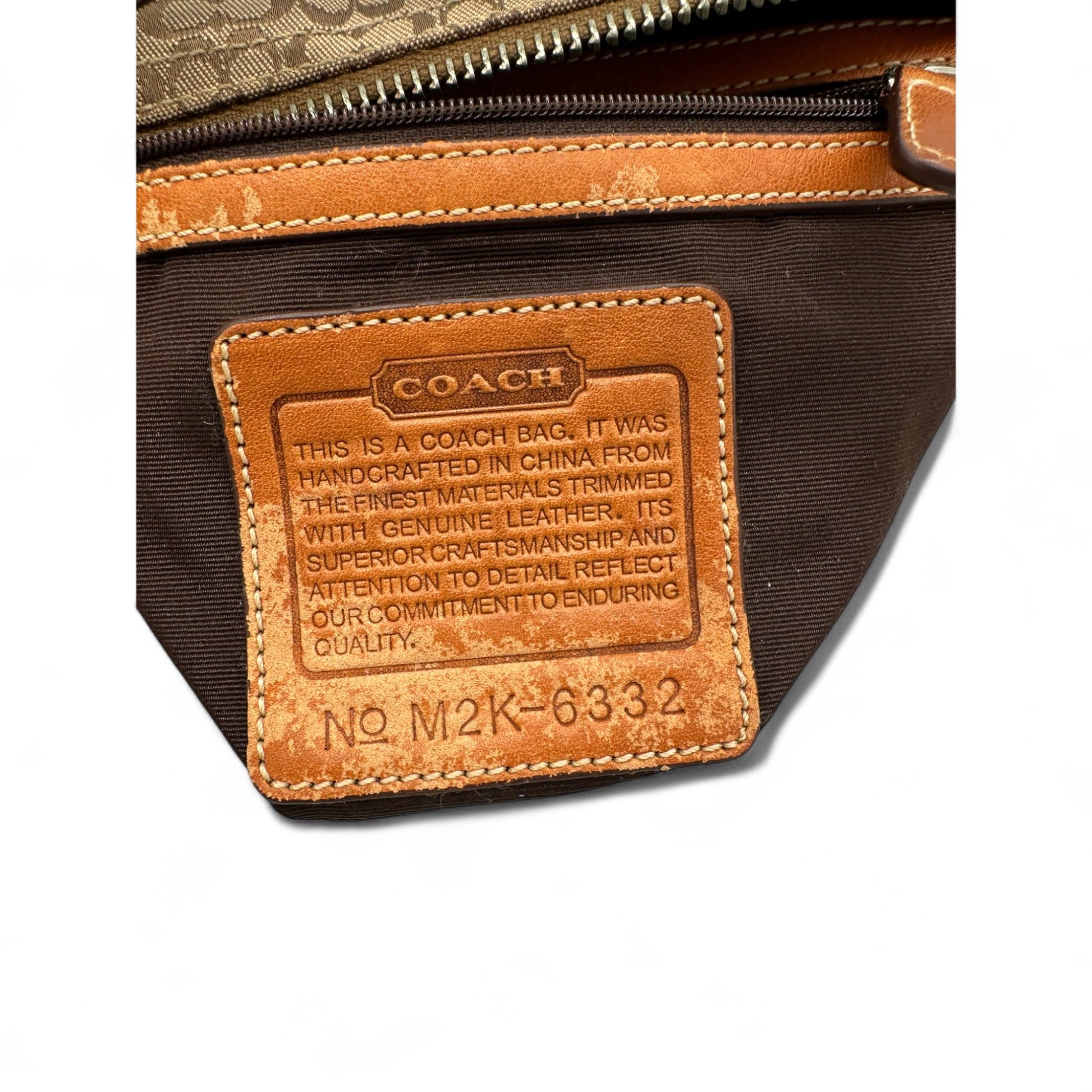 Vintage Coach 6332 Brown Monogram Shoulder Bag - Thanks it's Vintage