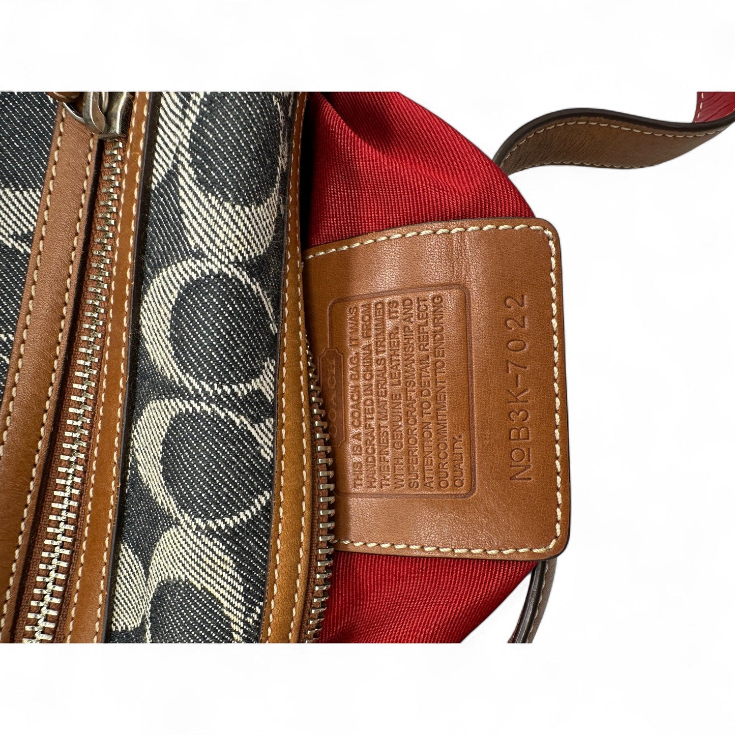 Vintage Coach 7022 Denim Monogram Shoulder Bag - Thanks it's Vintage