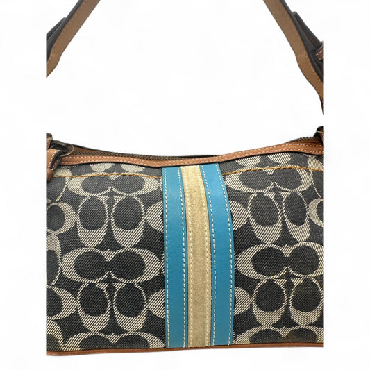 Vintage Coach 7041 Denim Monogram Shoulder Bag - Thanks it's Vintage
