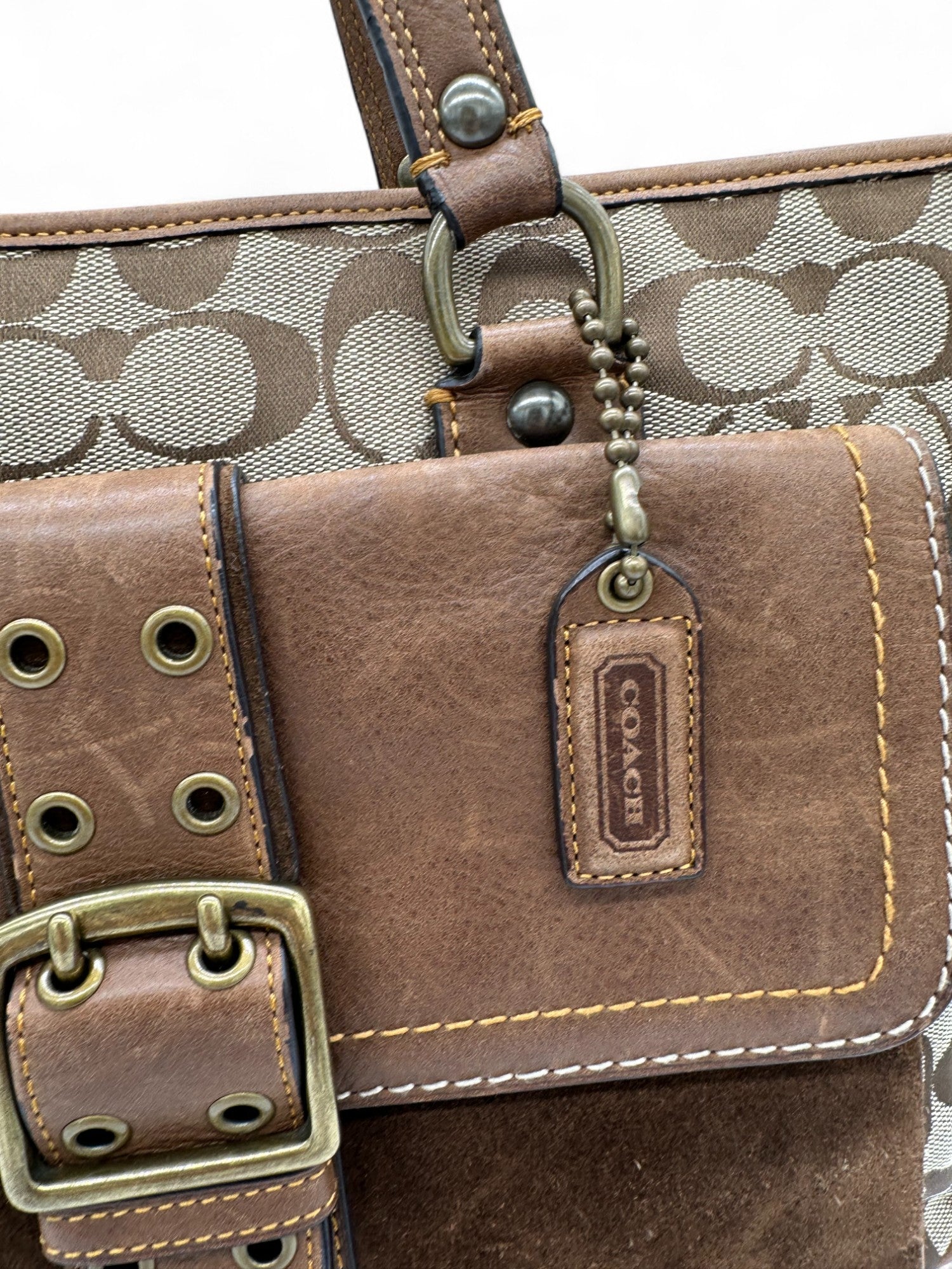 Vintage Coach 7066 Limited Edition Fall 2004 Monogram Tote Bag - Thanks it's Vintage