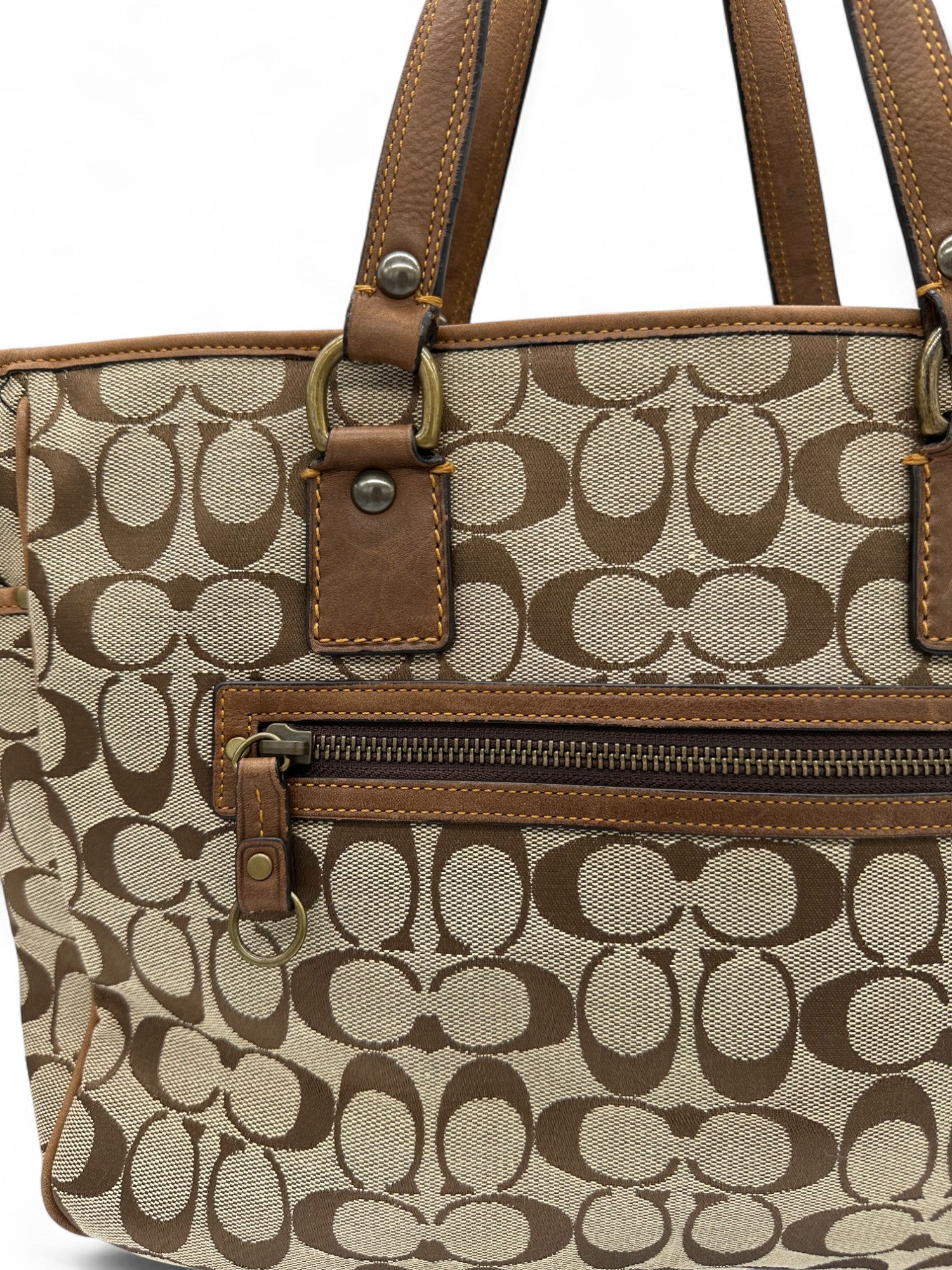 Vintage Coach 7066 Limited Edition Fall 2004 Monogram Tote Bag - Thanks it's Vintage