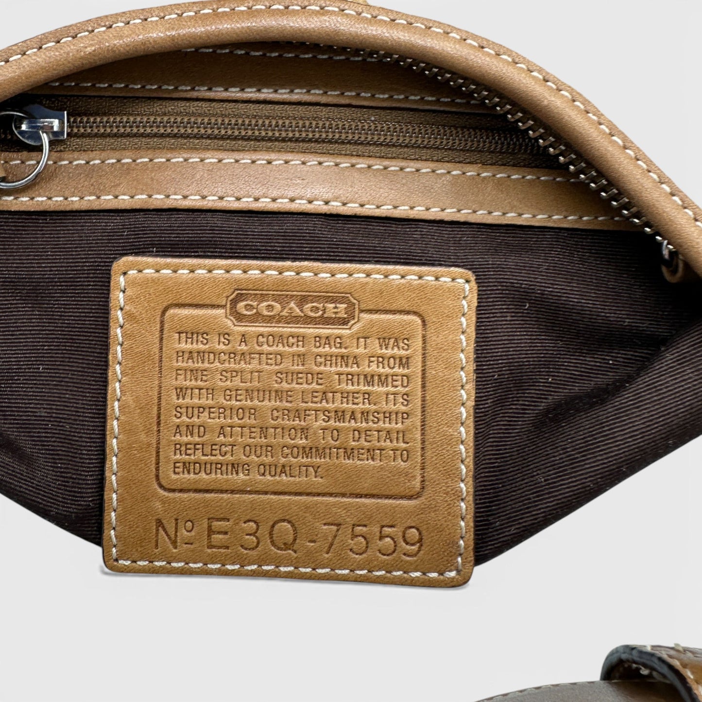 Vintage Coach 7559 Suede Soho Crescent Shoulder Bag - Thanks it's Vintage