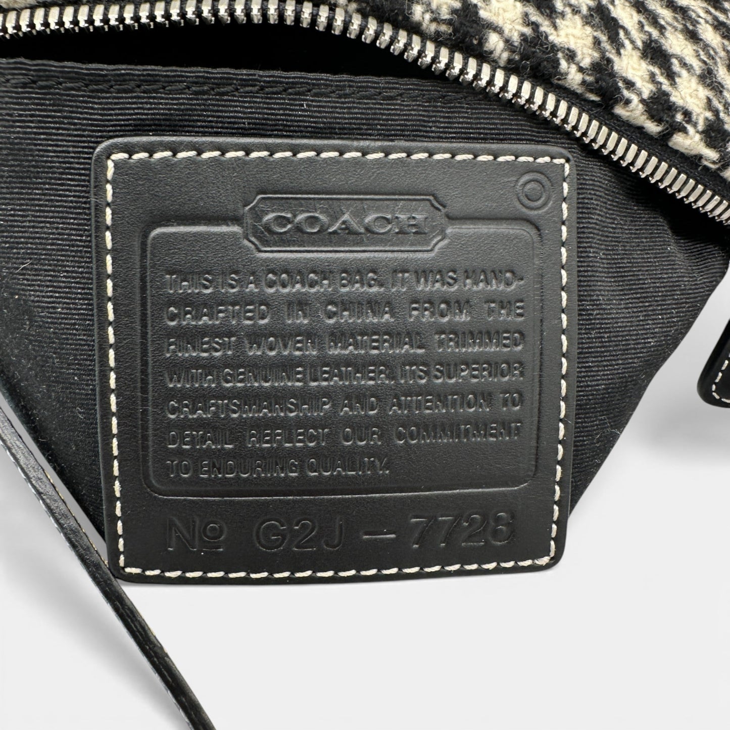 Vintage Coach 7728 Houndstooth Demi Shoulder Bag - Thanks it's Vintage