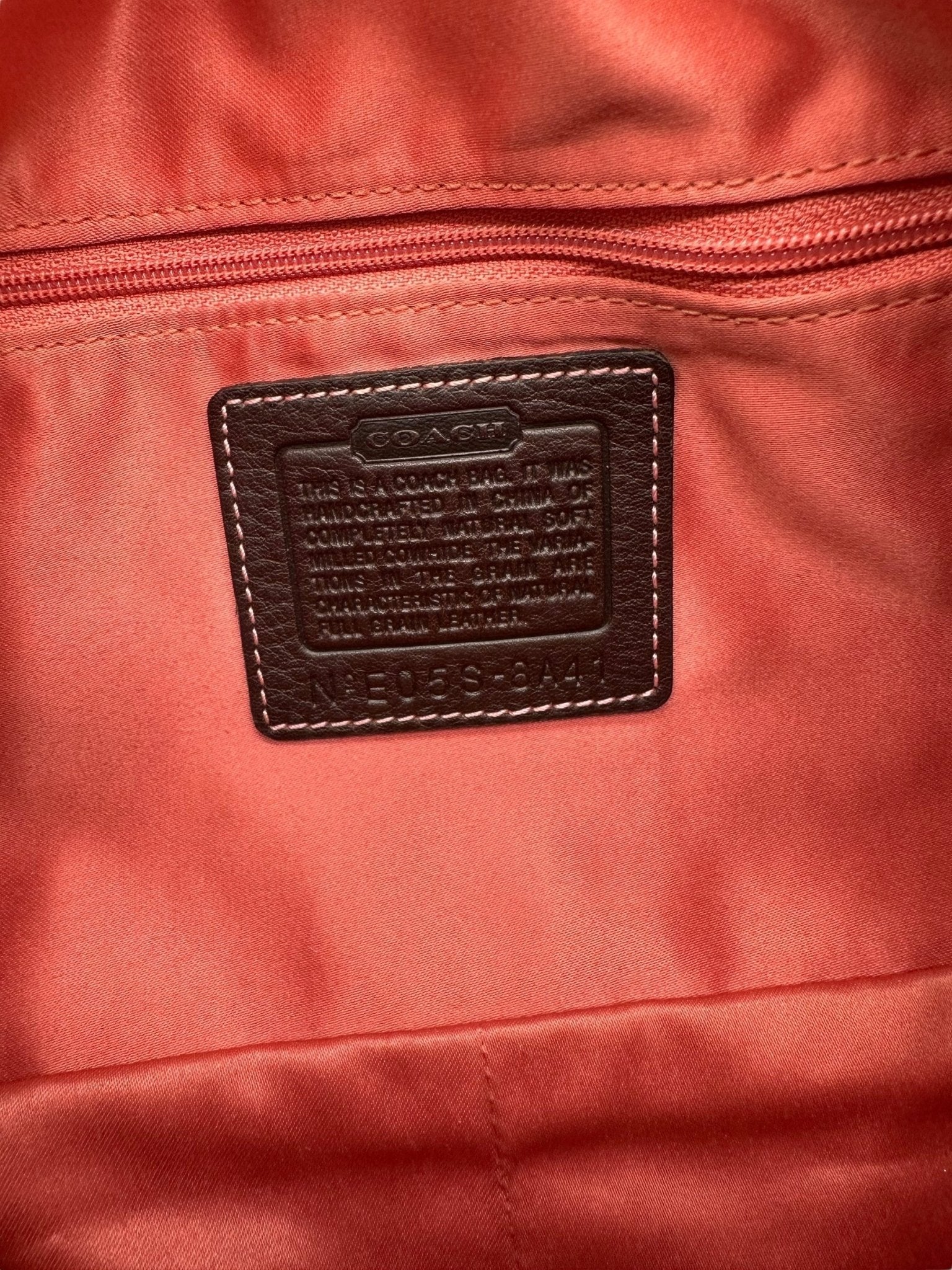 Vintage Coach 8A41 Soho Buckle Shoulder Bag in Brown Grain Leather - Thanks it's Vintage