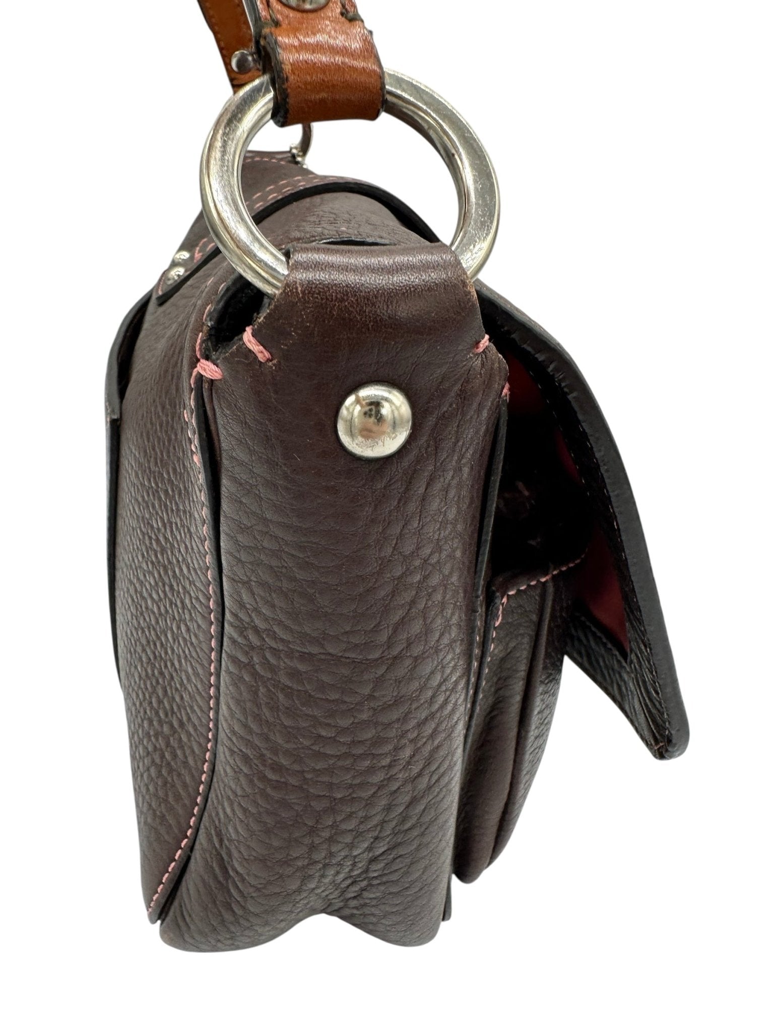 Vintage Coach 8A41 Soho Buckle Shoulder Bag in Brown Grain Leather - Thanks it's Vintage