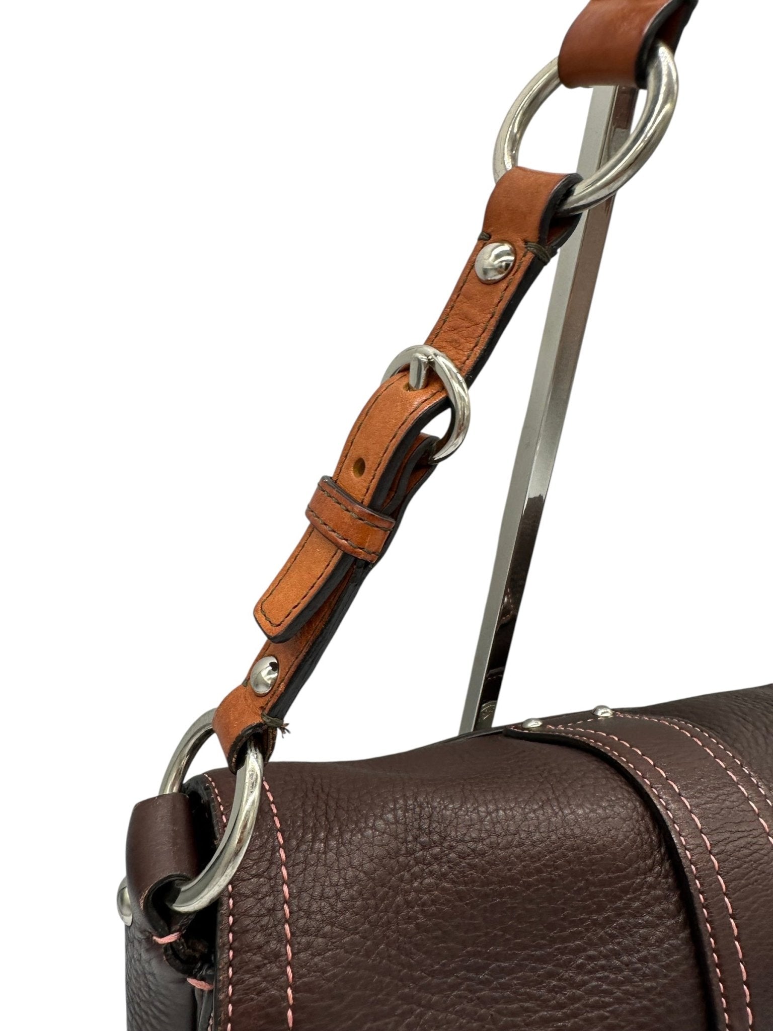 Vintage Coach 8A41 Soho Buckle Shoulder Bag in Brown Grain Leather - Thanks it's Vintage