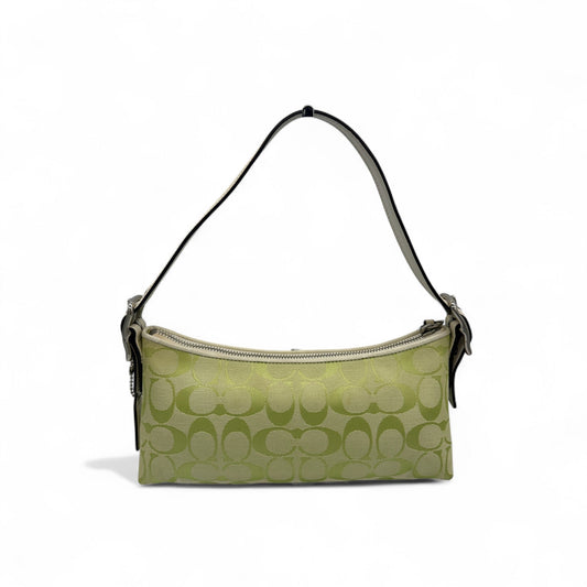 Vintage Coach 8K01 Green East West Baguette Shoulder Bag - Thanks it's Vintage