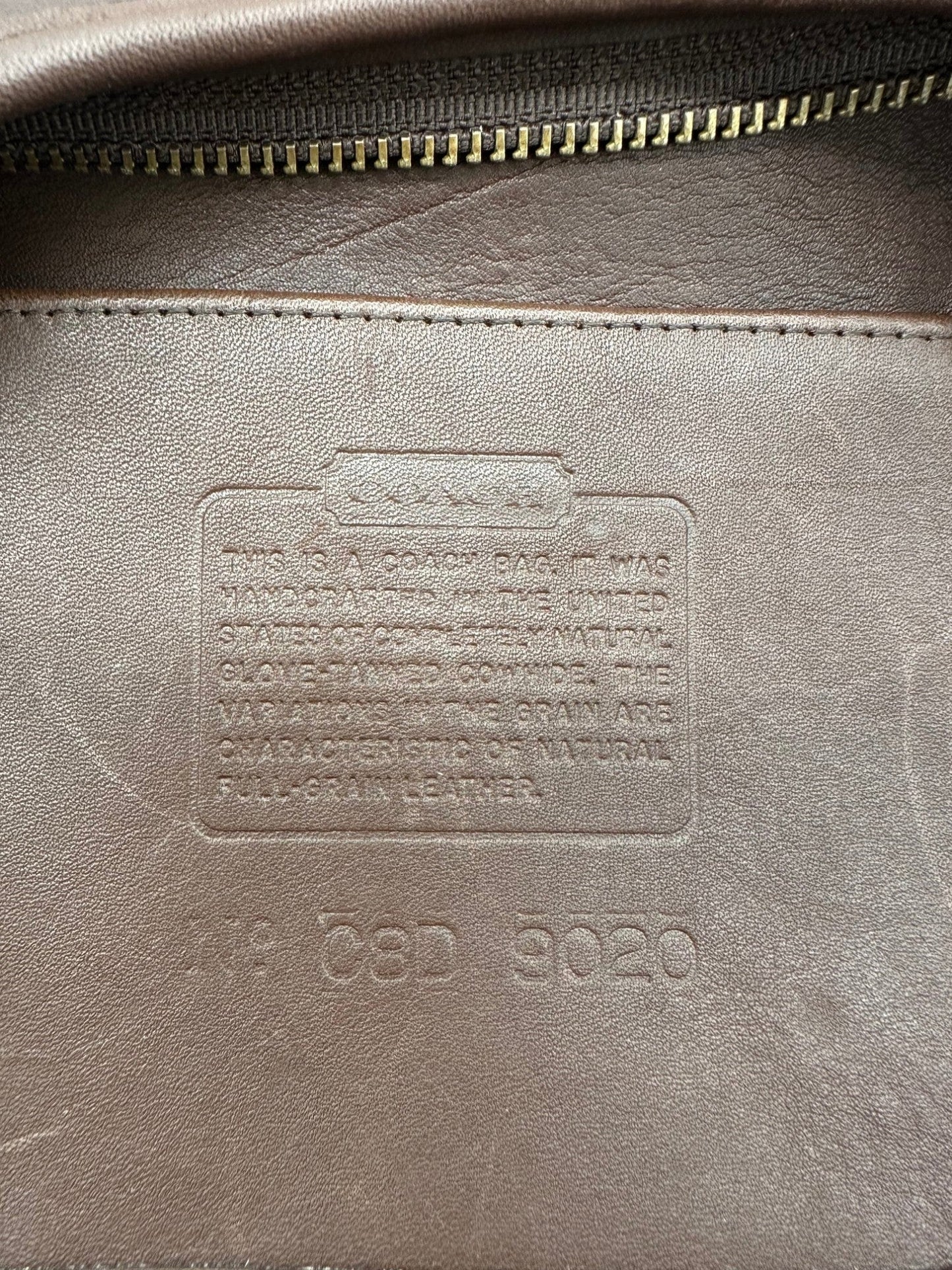 Vintage Coach 9020 Ergo Shoulder Bag Brown Leather - Thanks it's Vintage