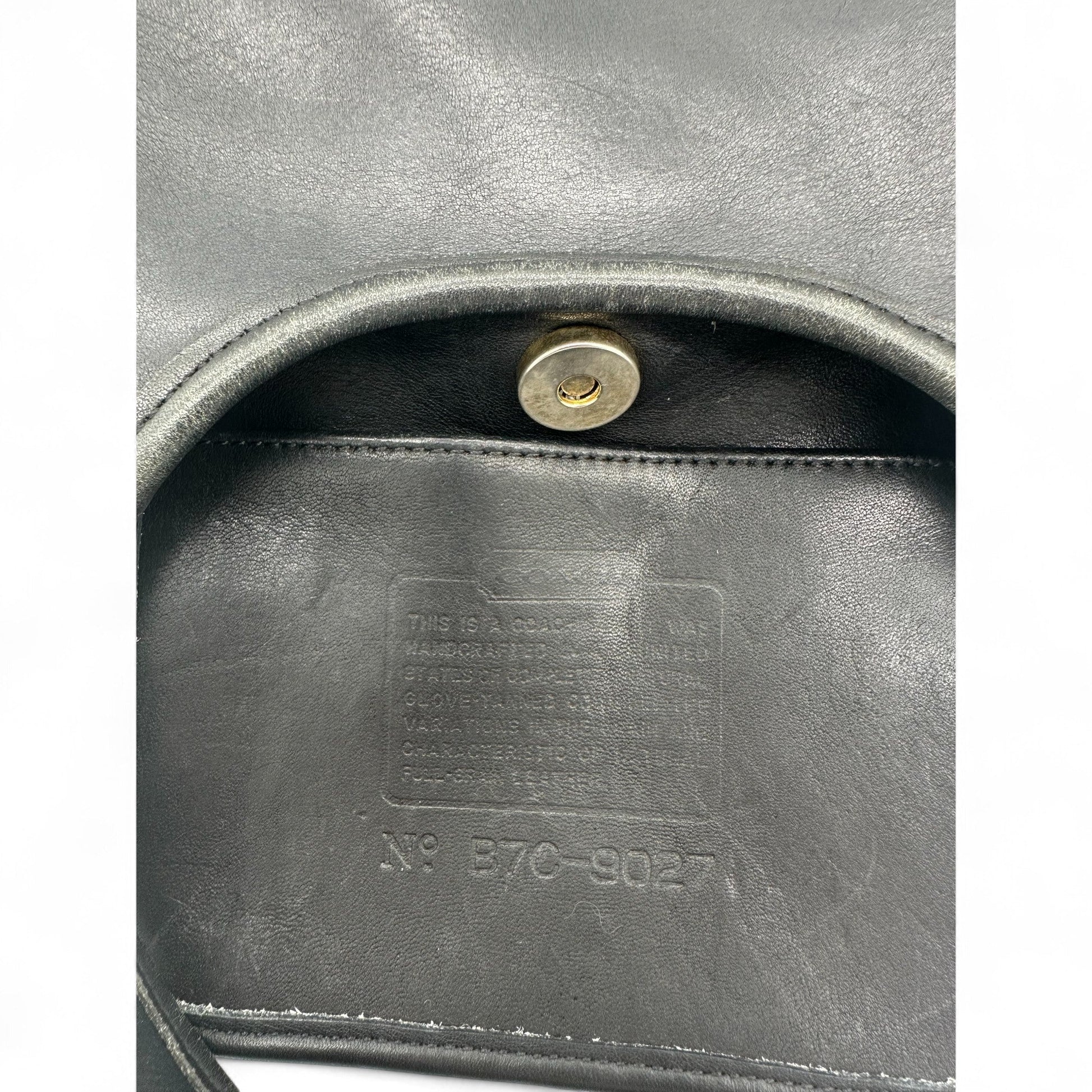 Vintage Coach 9027 Black Leather Ergo Shoulder Bag - Thanks it's Vintage