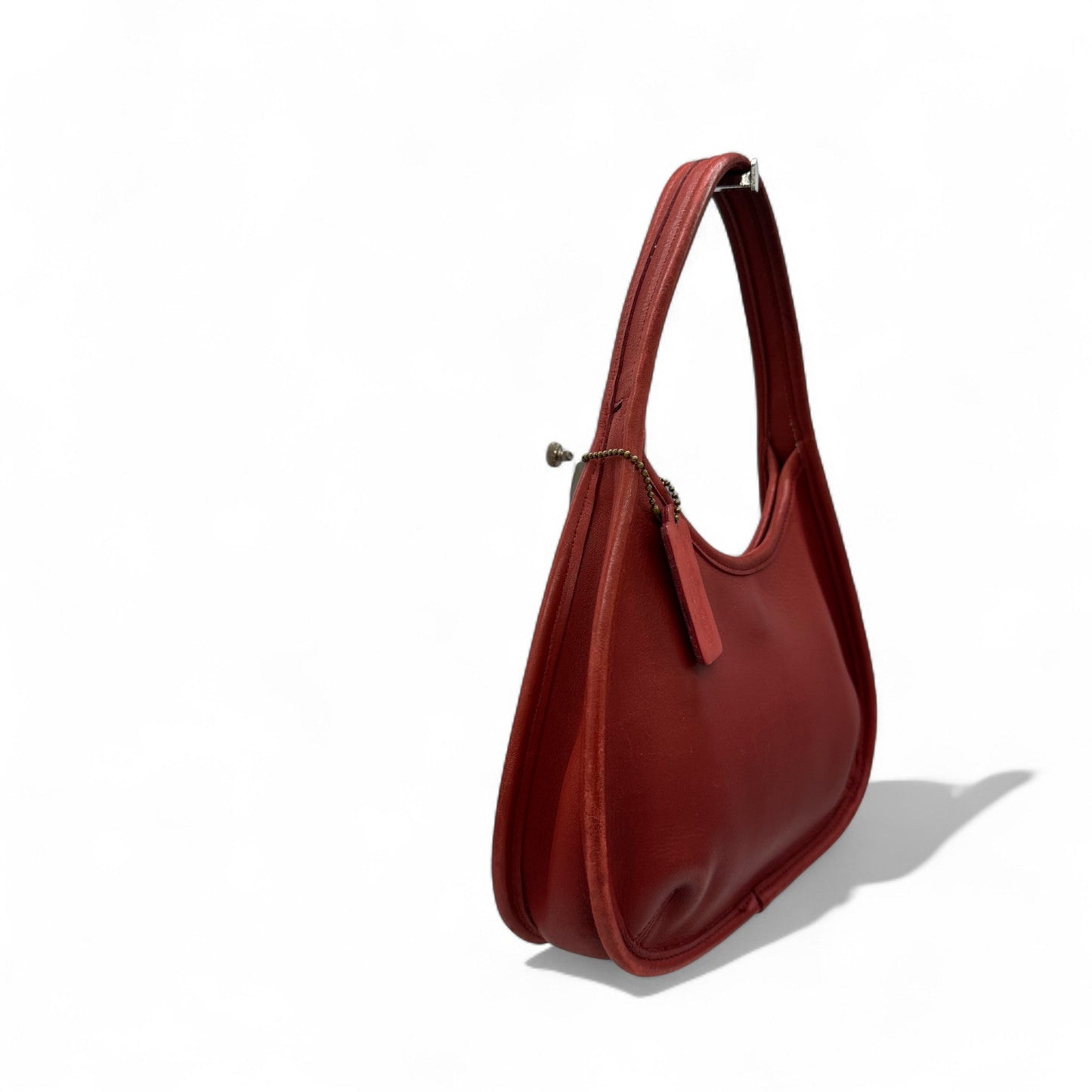 Vintage Coach 9027 Red Leather Ergo Shoulder Bag - Thanks it's Vintage