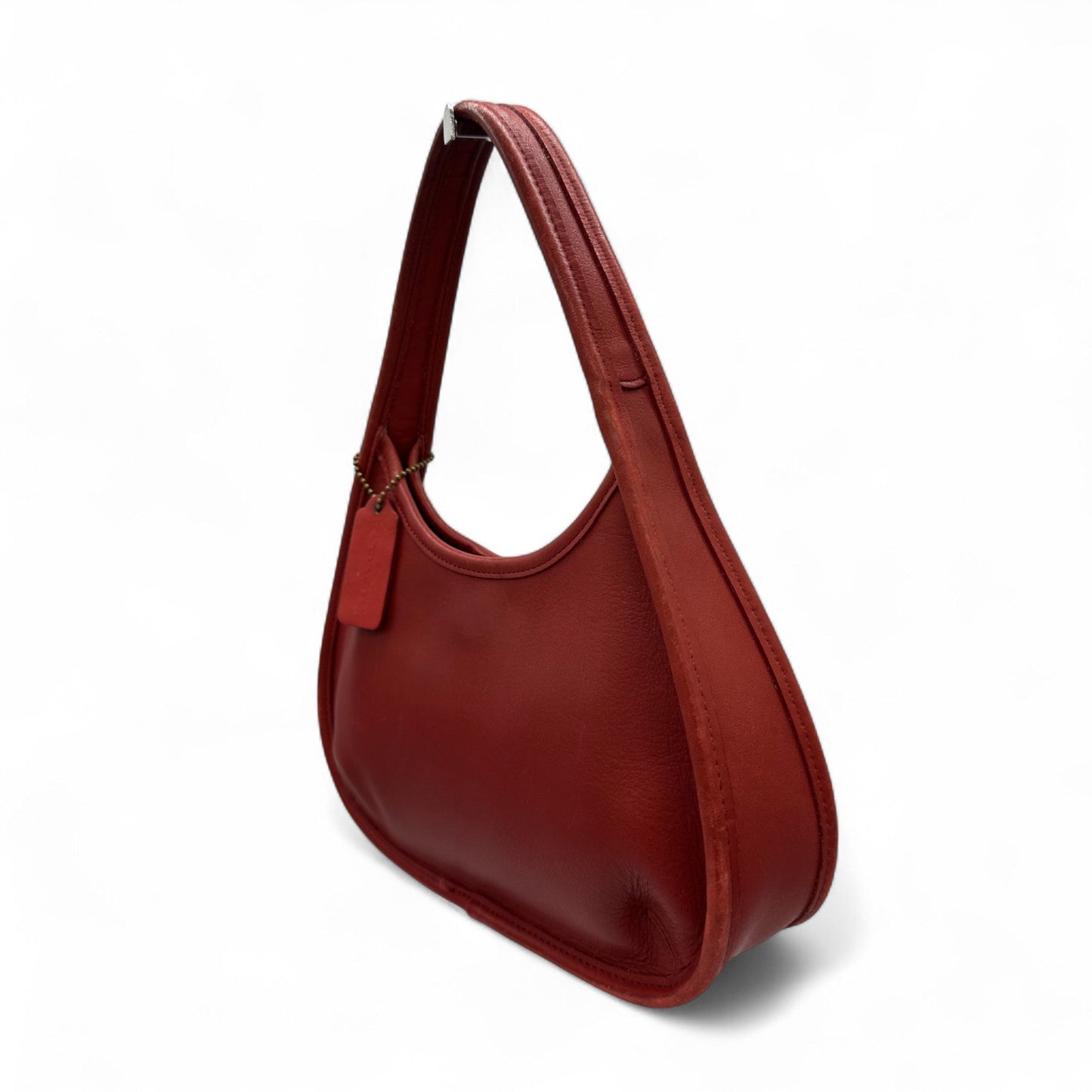Vintage Coach 9027 Red Leather Ergo Shoulder Bag - Thanks it's Vintage