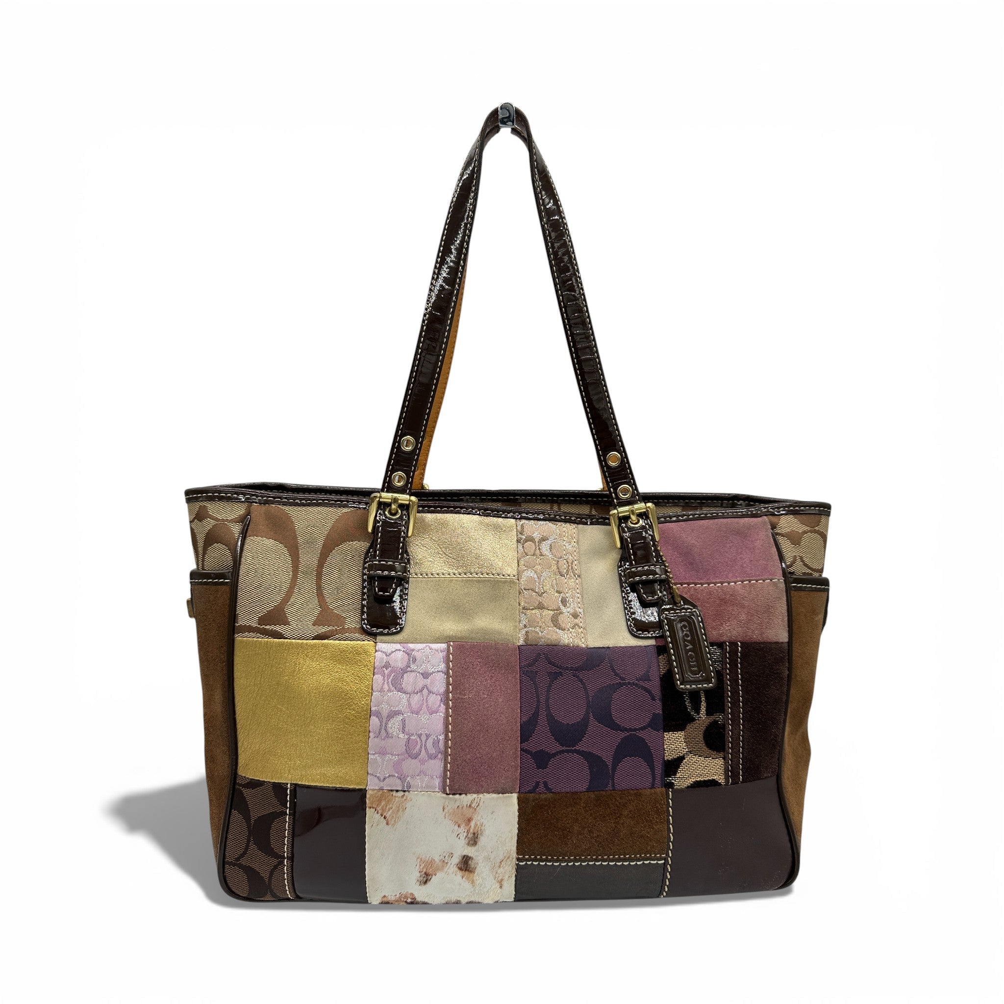 バッグ Coach 9499 Tote bag Patchwork Turnlock vintage-coach-9499-limited-