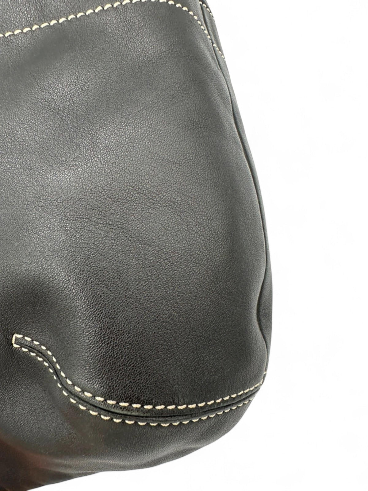 Vintage Coach Black Leather Ergo Shoulder Bag Y2K - Thanks it's Vintage