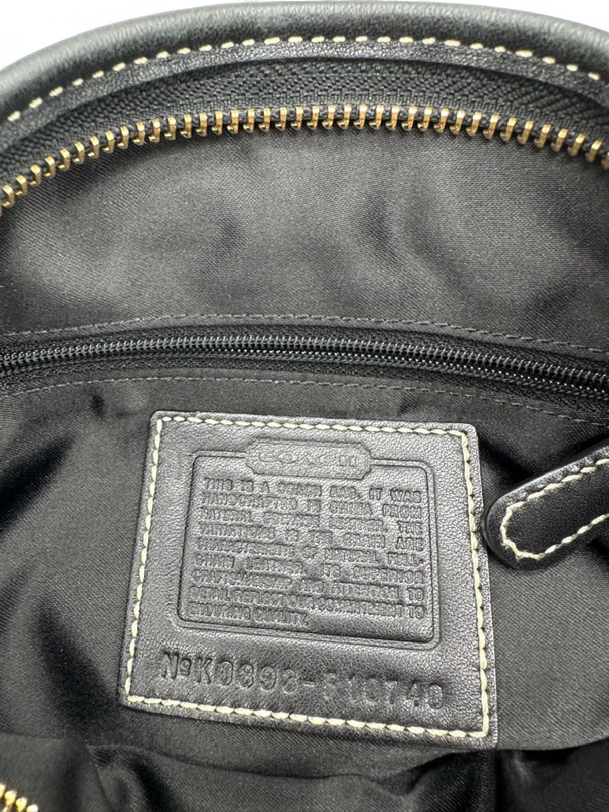 Vintage Coach Black Leather Ergo Shoulder Bag Y2K - Thanks it's Vintage