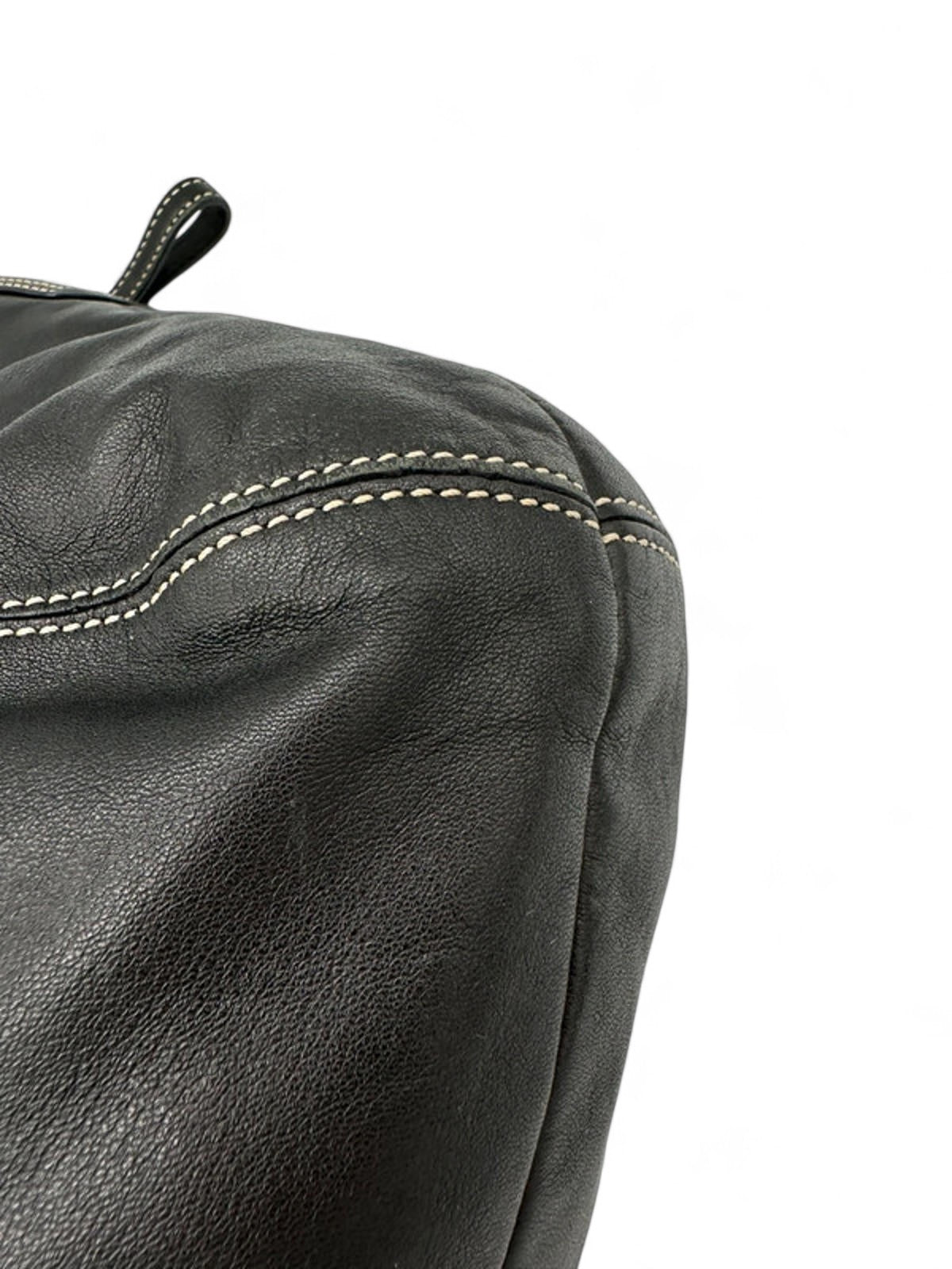 Vintage Coach Black Leather Ergo Shoulder Bag Y2K - Thanks it's Vintage