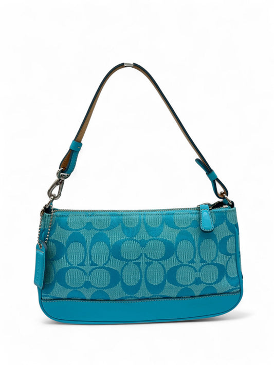 Vintage Coach Blue Monogram 6094 Demi Shoulder Bag - Thanks it's Vintage