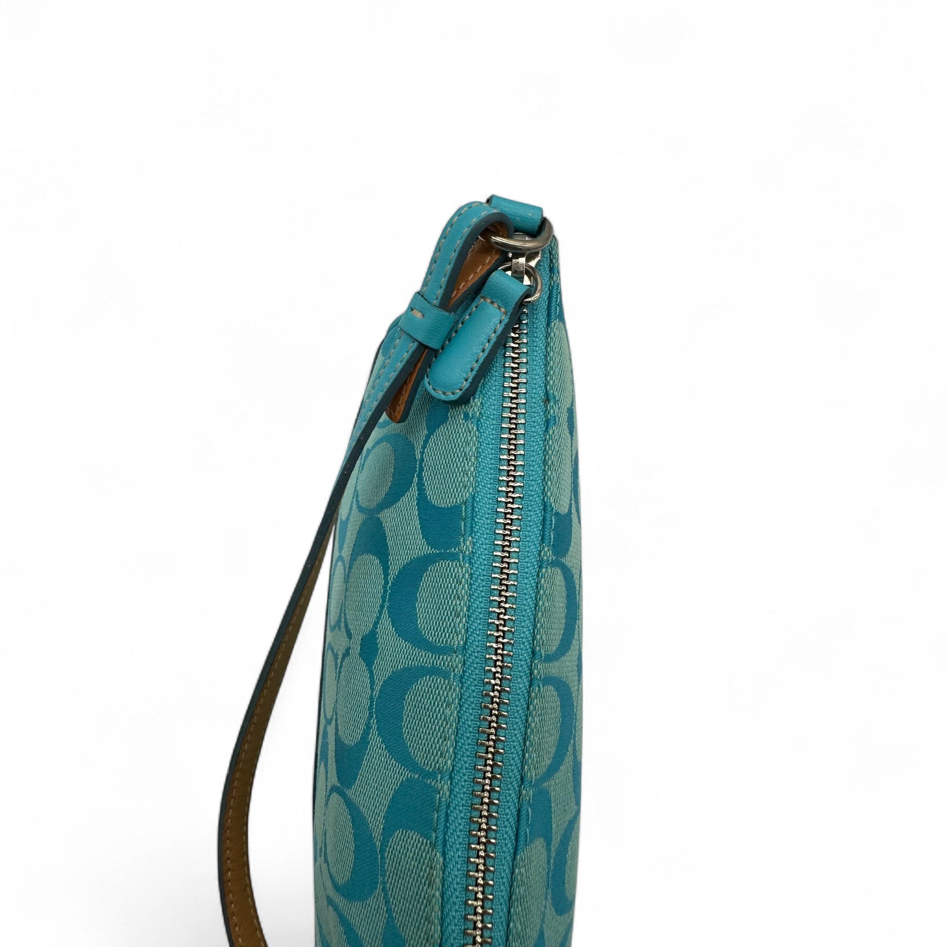 Vintage Coach Blue Monogram 6094 Demi Shoulder Bag - Thanks it's Vintage