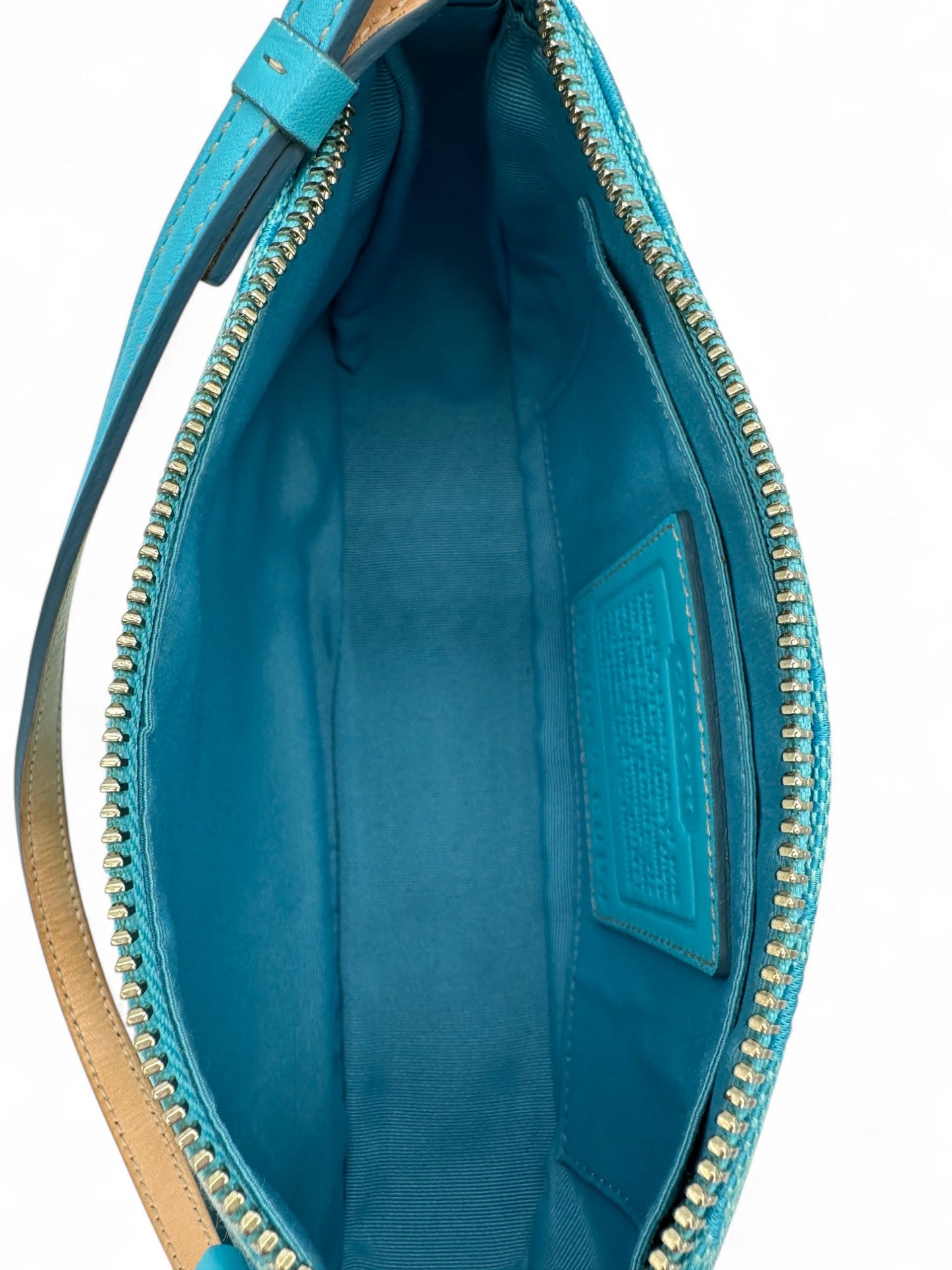 Vintage Coach Blue Monogram 6094 Demi Shoulder Bag - Thanks it's Vintage