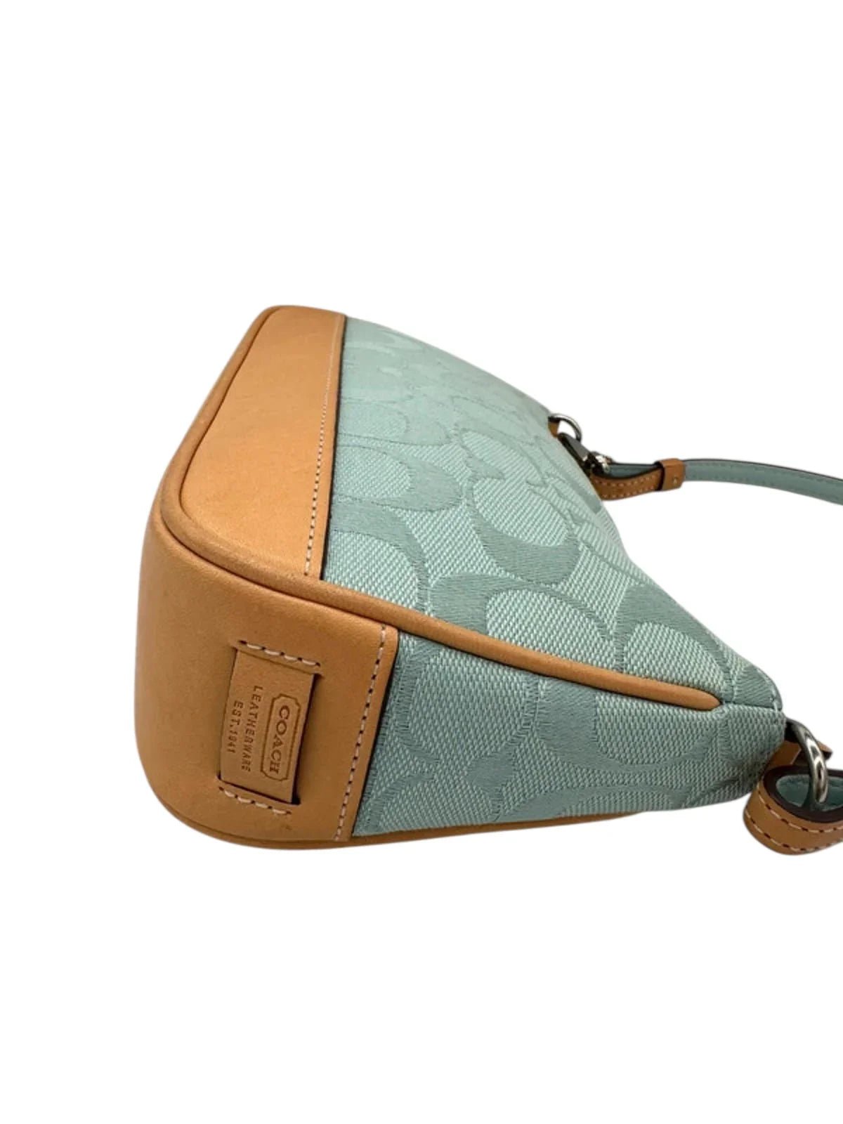 Vintage Coach Demi Turquoise Monogram Rare Mini Bag 6094 - Thanks it's Vintage