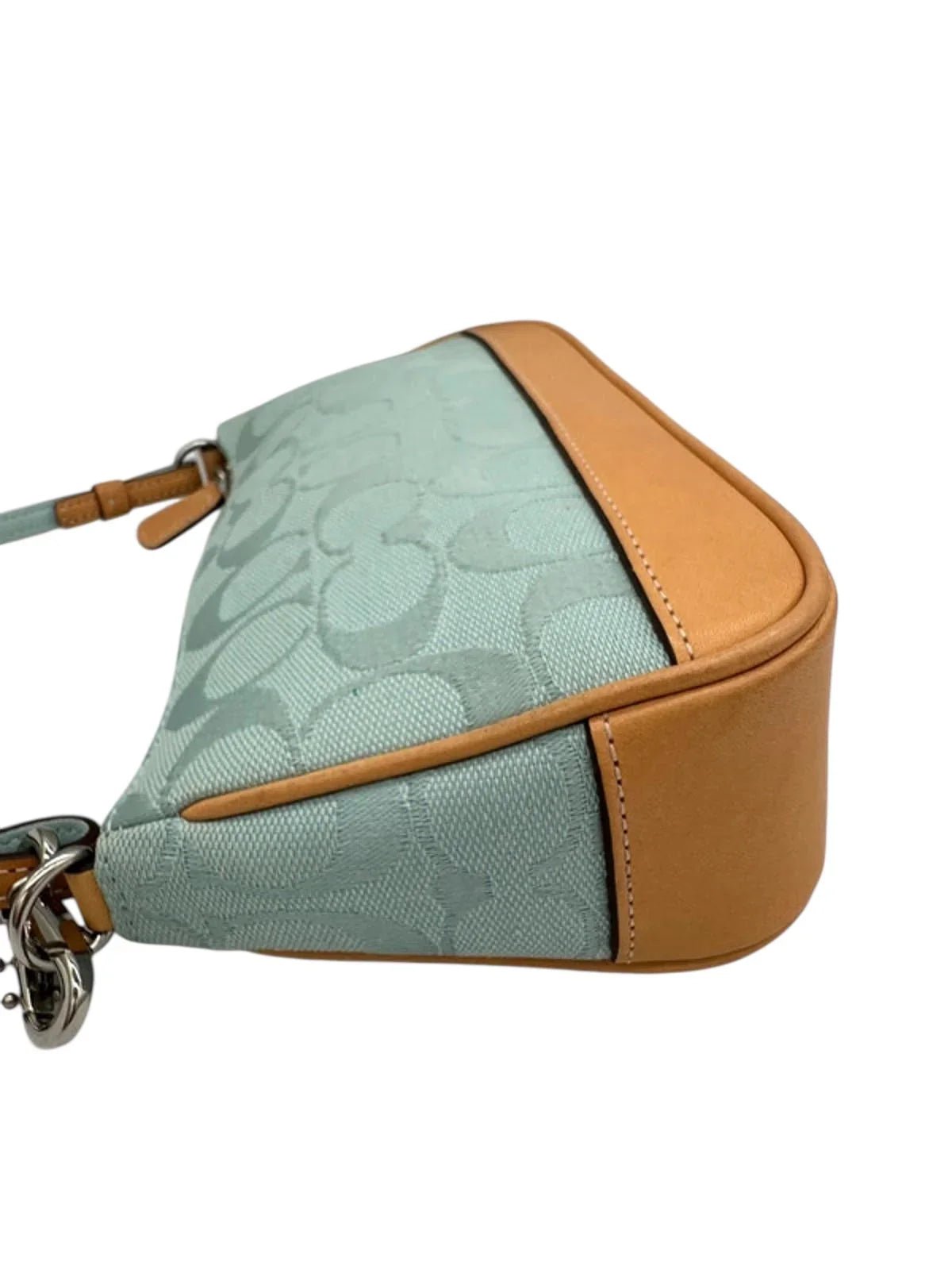 Vintage Coach Demi Turquoise Monogram Rare Mini Bag 6094 - Thanks it's Vintage