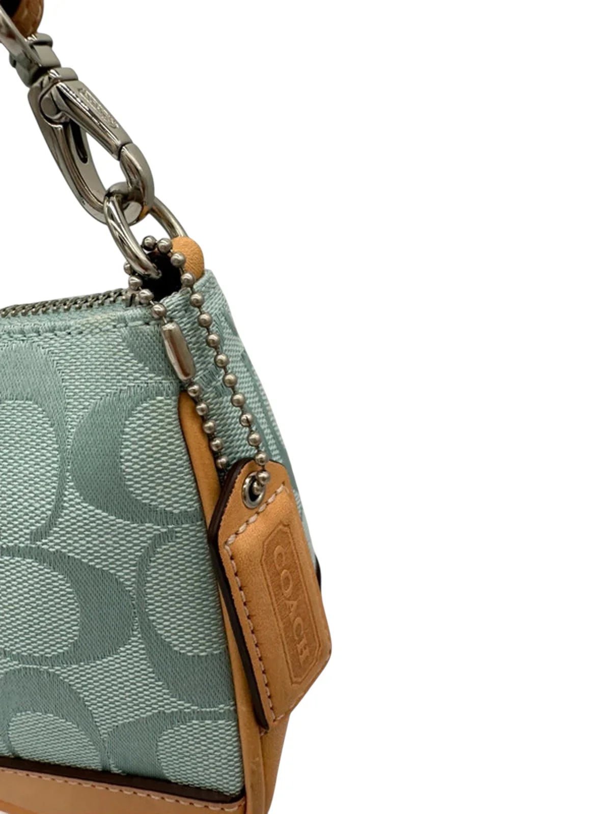 Vintage Coach Demi Turquoise Monogram Rare Mini Bag 6094 - Thanks it's Vintage