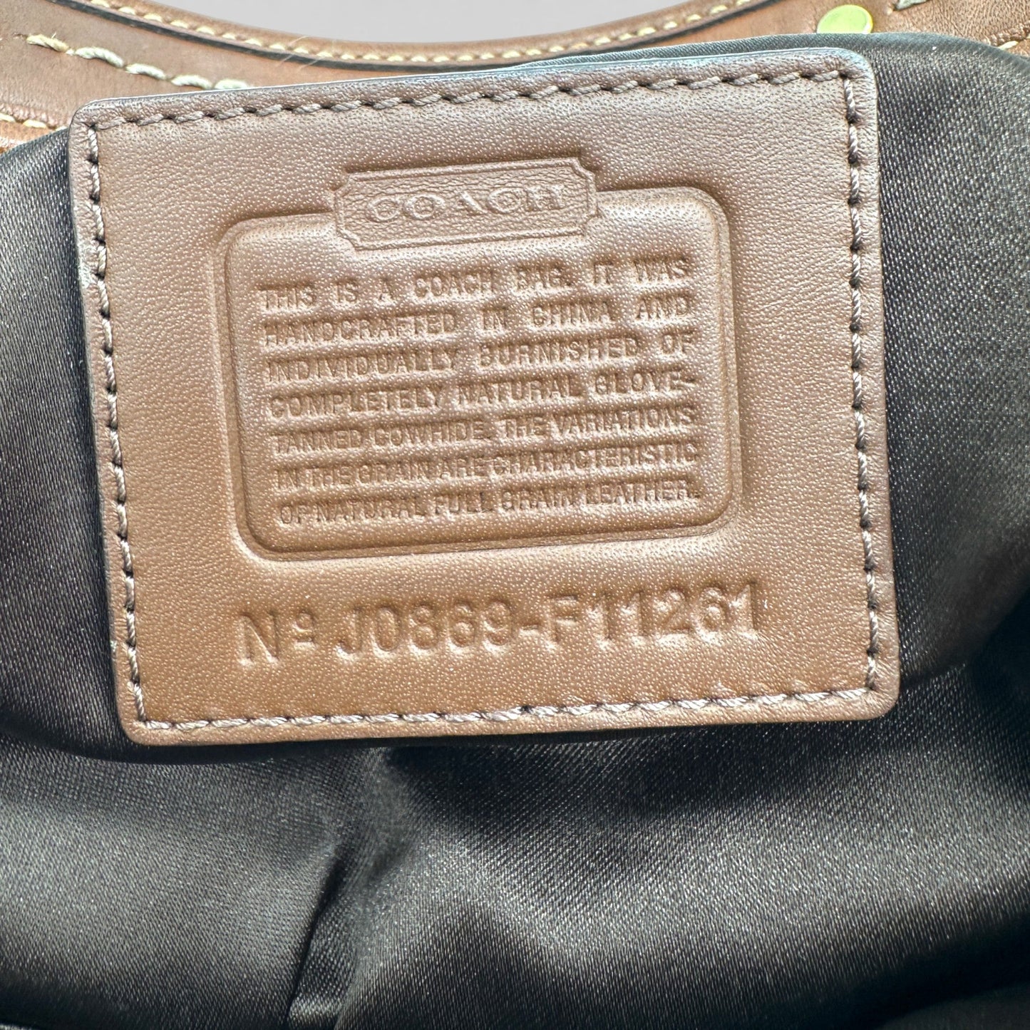 Vintage Coach F11261 Leather Horsebit Ergo Shoulder Bag - Thanks it's Vintage