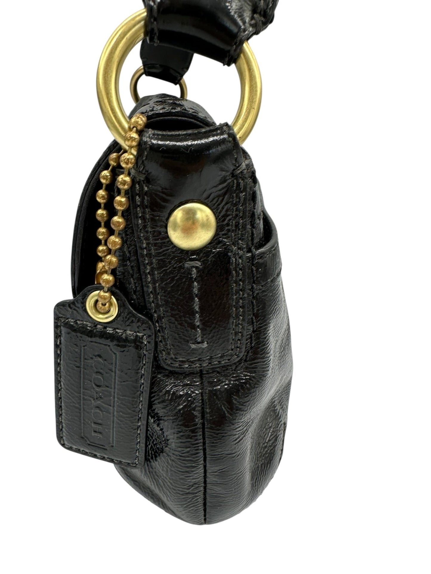 Vintage Coach F13132 Black Patent Leather Soho Buckle Shoulder Bag - Thanks it's Vintage