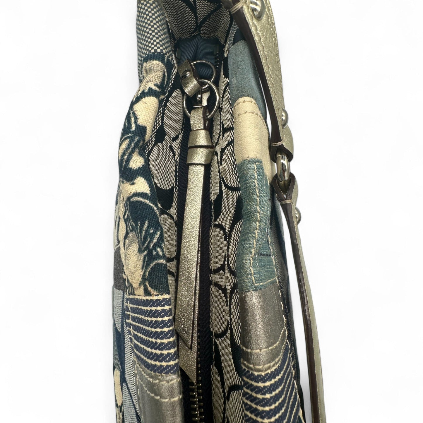 Vintage Coach F13720 Denim Patchwork Carly Shoulder Bag - Thanks it's Vintage