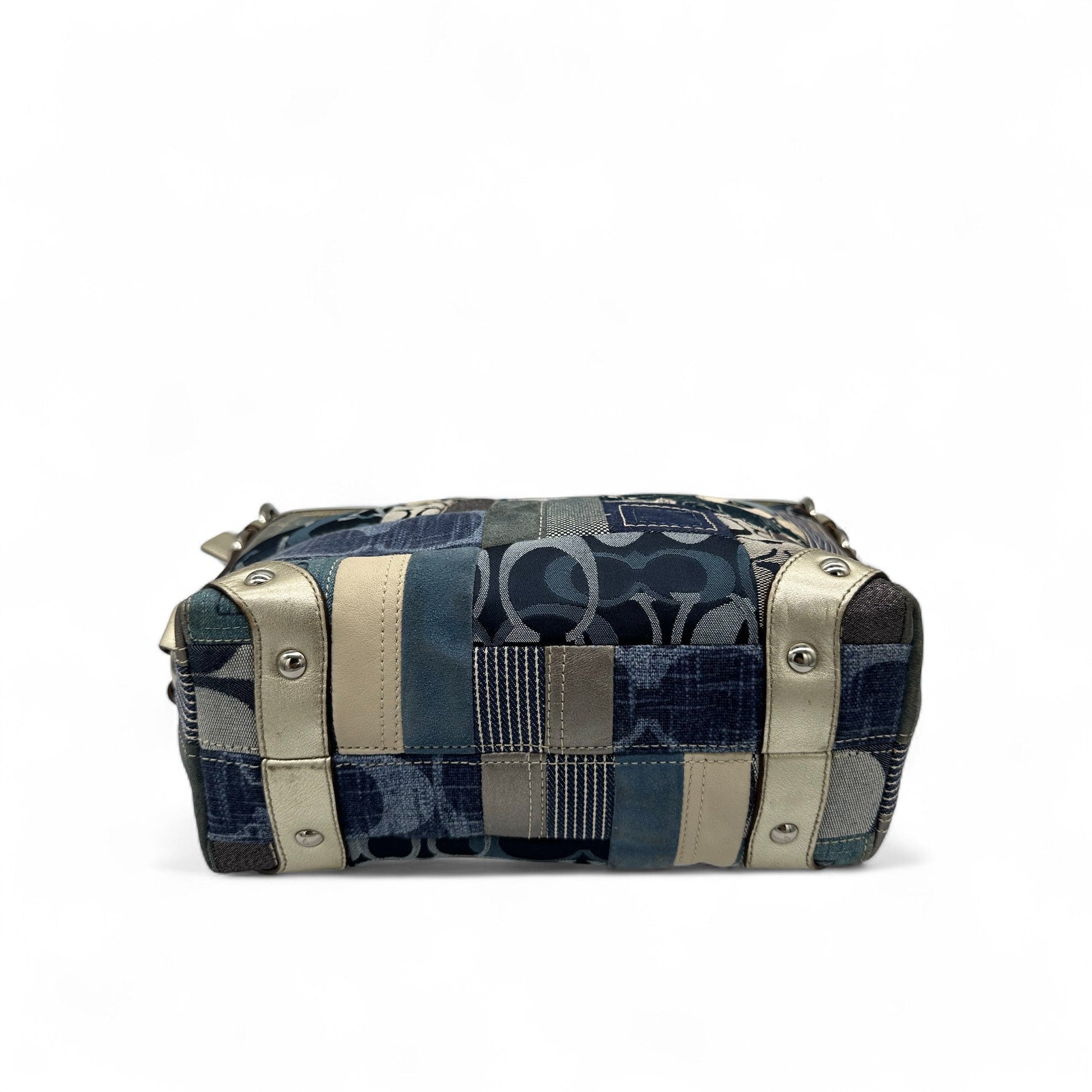 Vintage Coach F13720 Denim Patchwork Carly Shoulder Bag - Thanks it's Vintage