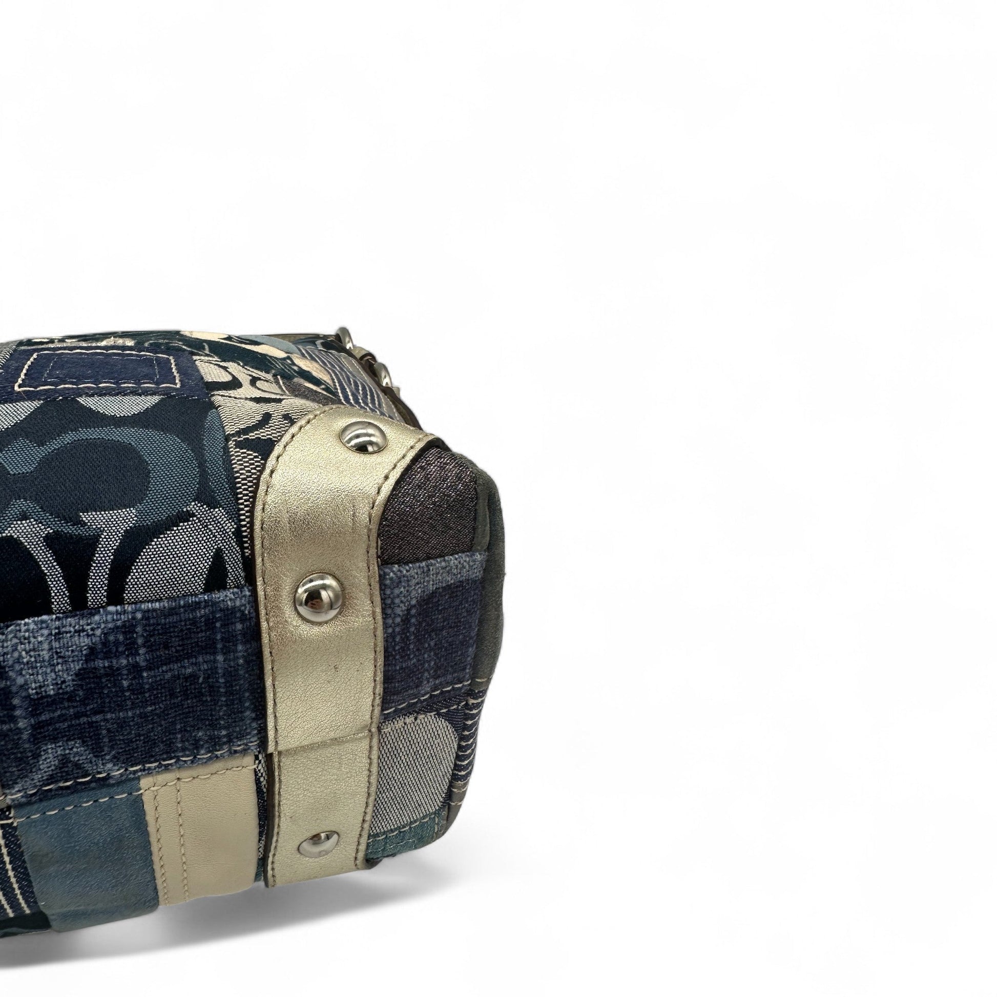 Vintage Coach F13720 Denim Patchwork Carly Shoulder Bag - Thanks it's Vintage