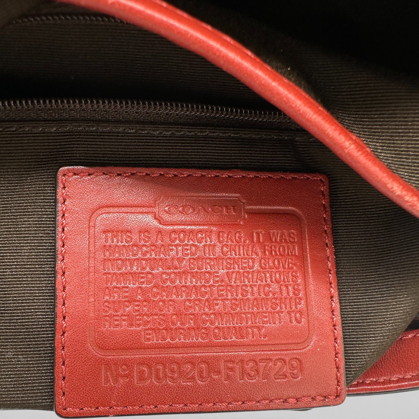 Vintage Coach F13729 Red Pink Flap Shoulder Bag - Thanks it's Vintage