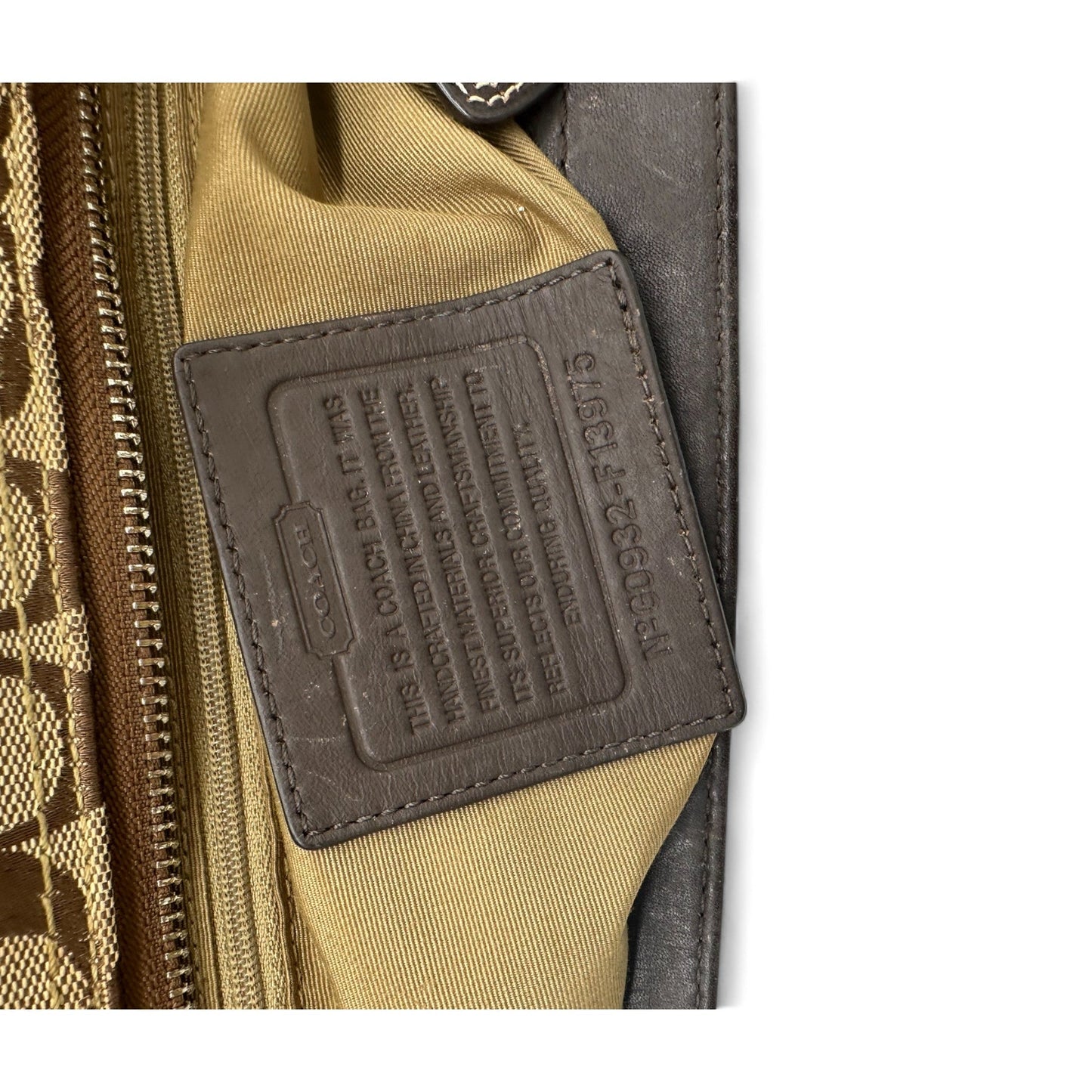 Vintage Coach F13975 Hamptons Carryall Shoulder Bag - Thanks it's Vintage